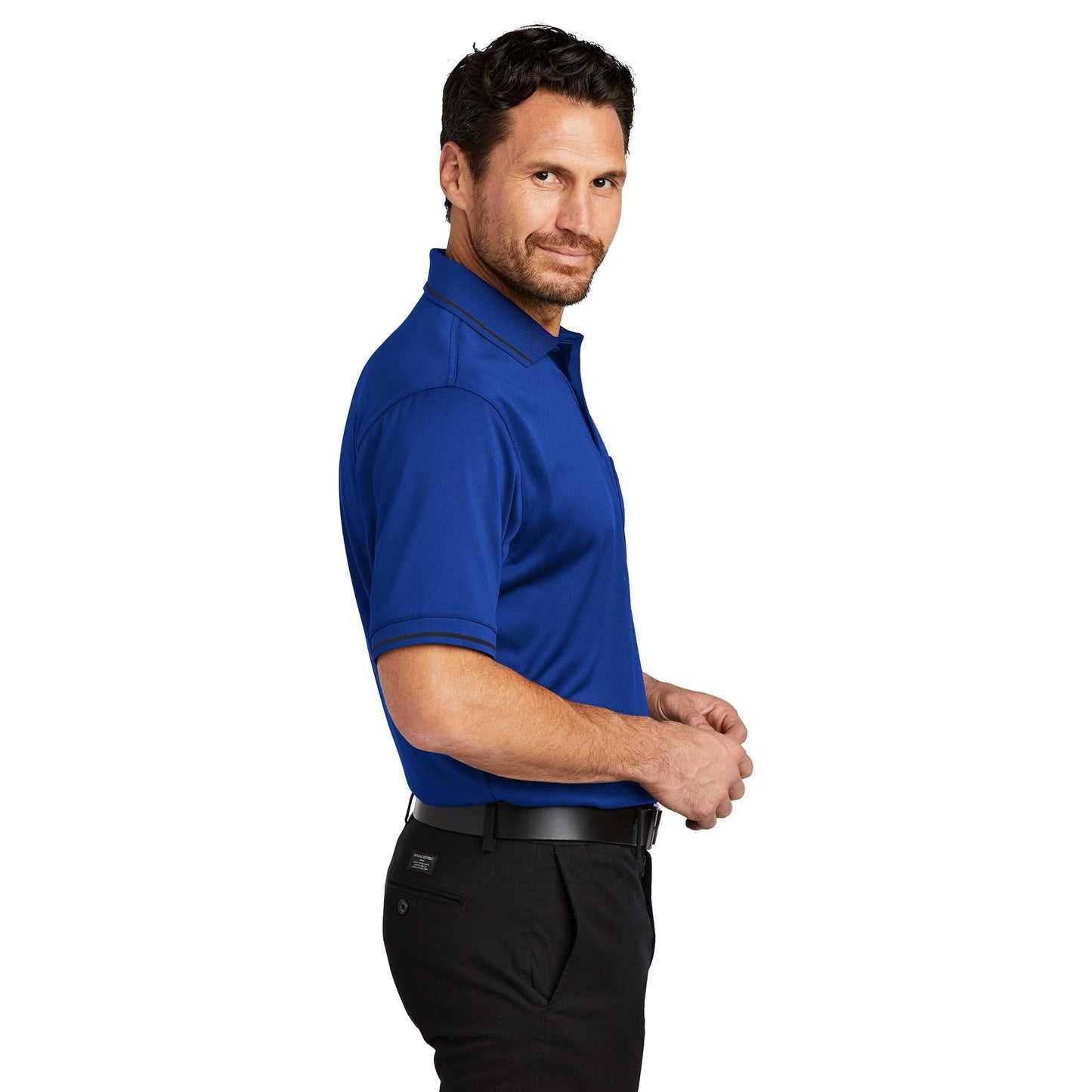 Black/Smoke Grey Polo Shirt - Cornerstone - Snag-Proof