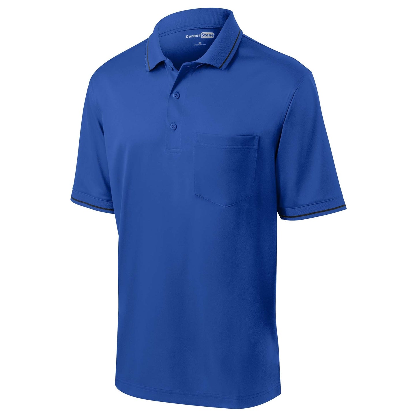 Black/Smoke Grey Polo Shirt - Cornerstone - Snag-Proof