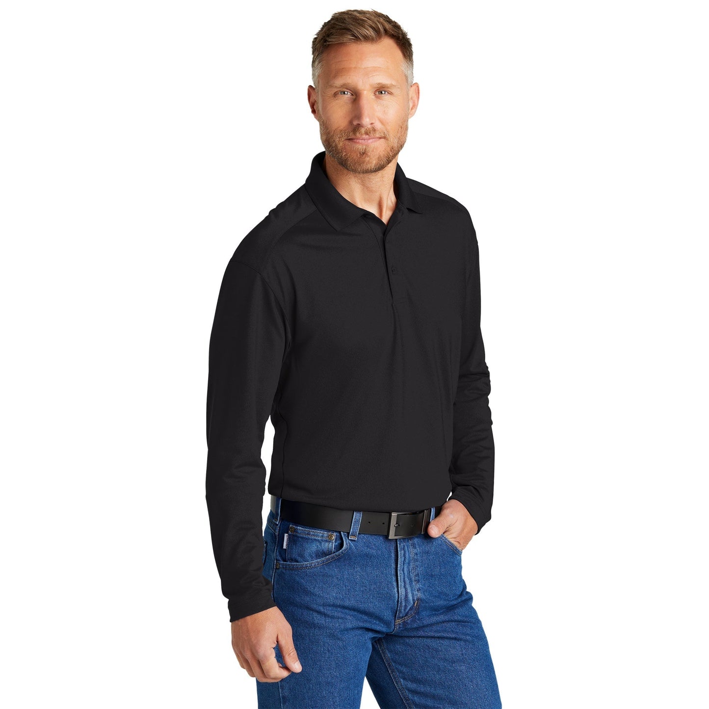 Black Polo Shirts - Cornerstone - Lightweight Comfort