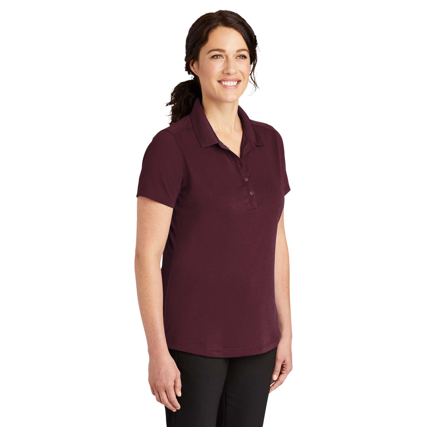 Black Polo Shirts - Cornerstone - Lightweight Polyester