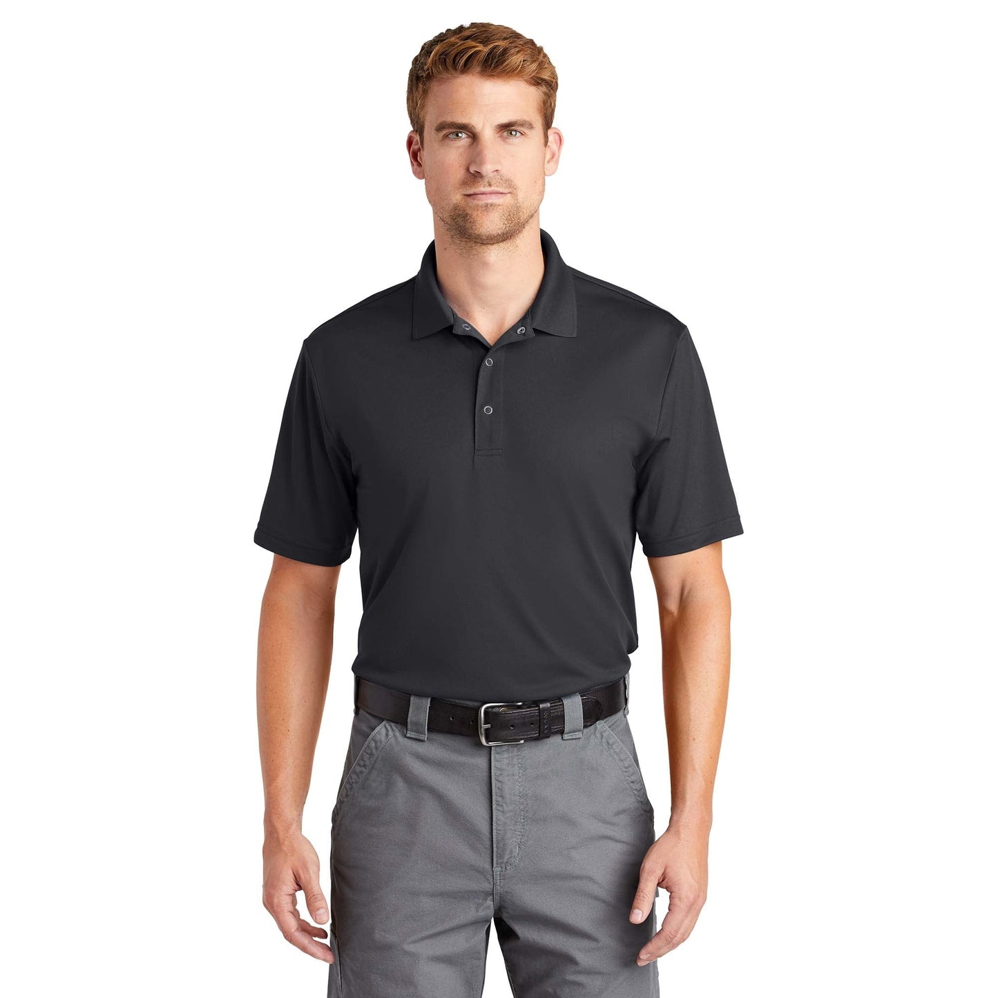 Black Polo Shirt - Cornerstone - Moisture-Wicking
