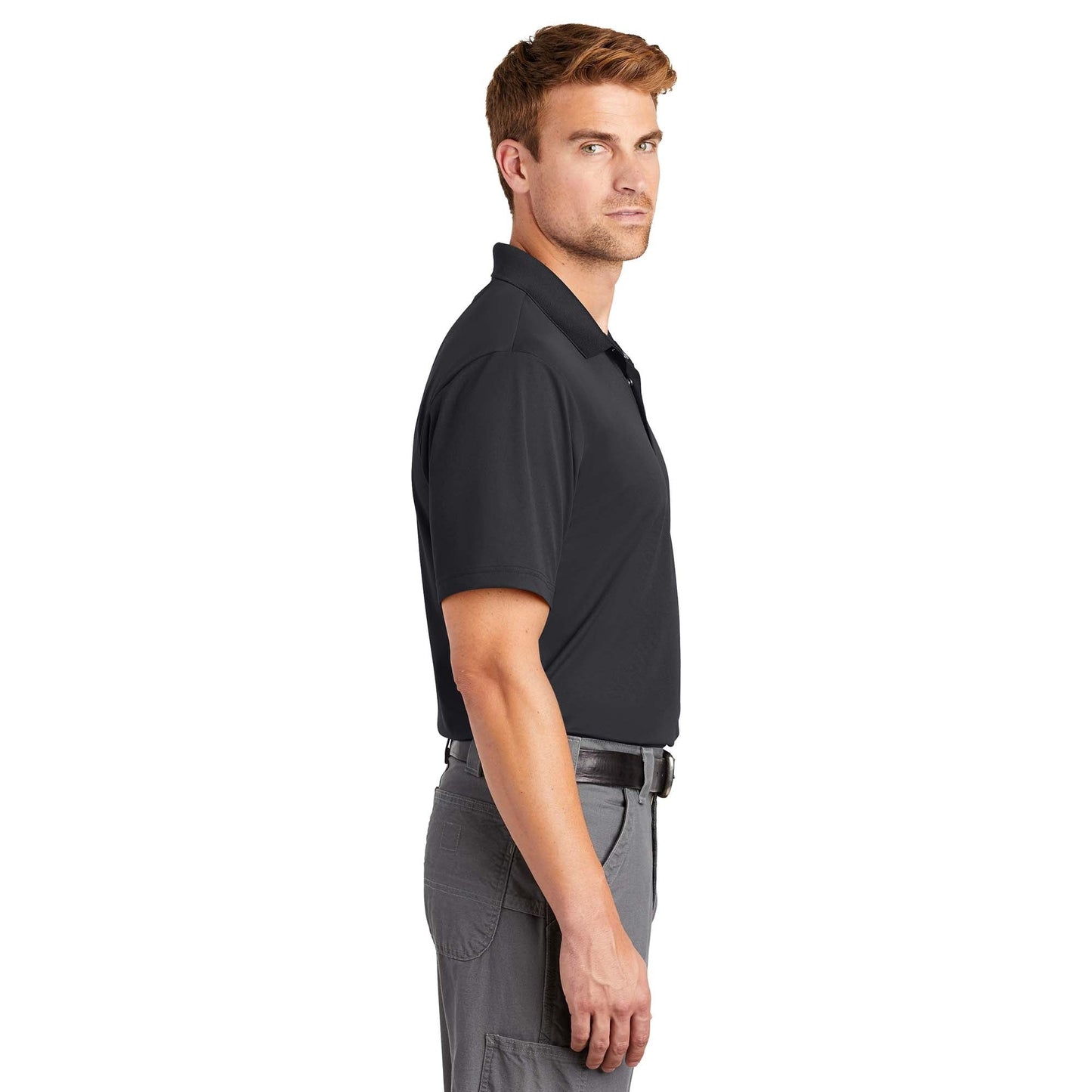 Black Polo Shirt - Cornerstone - Moisture-Wicking