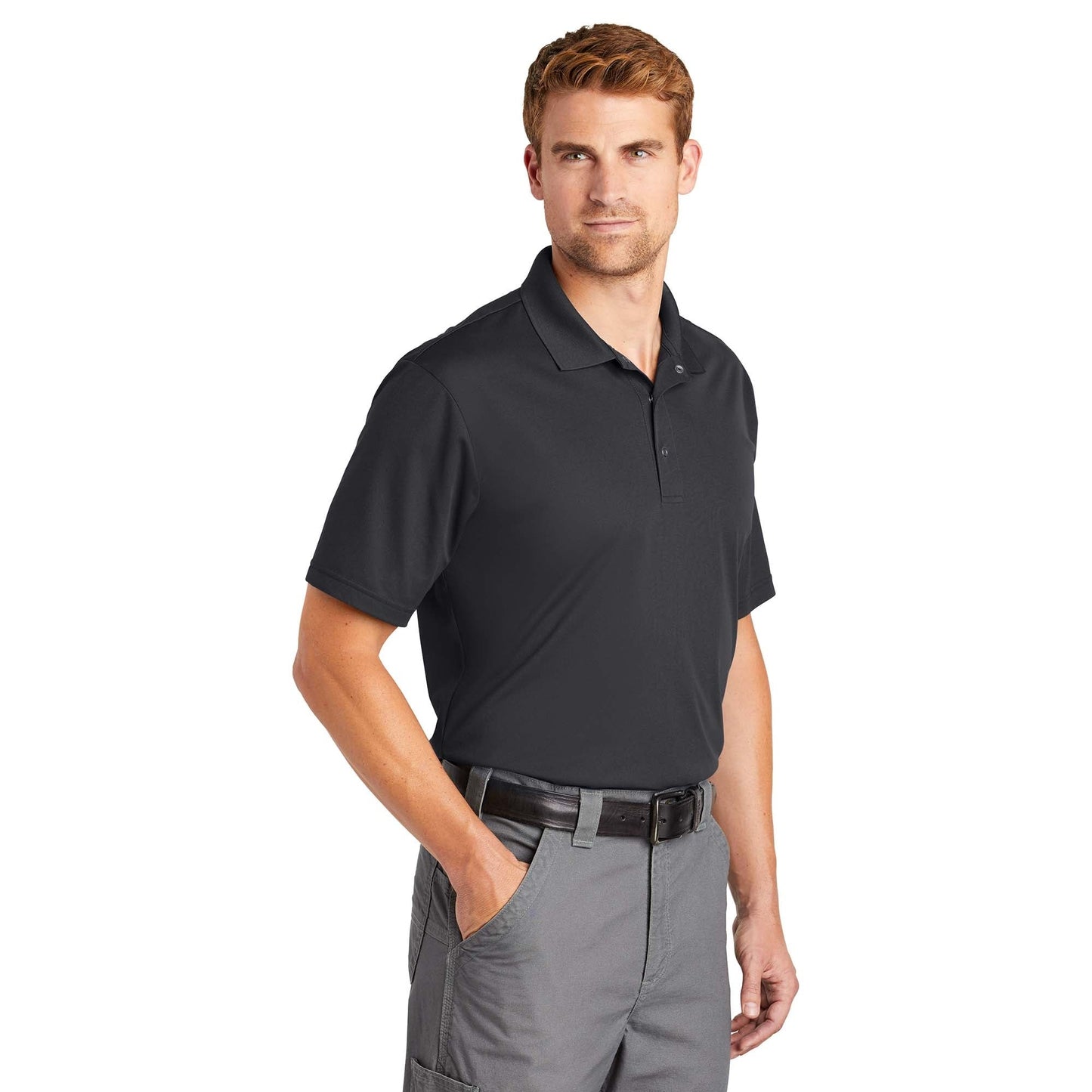 Black Polo Shirt - Cornerstone - Moisture-Wicking