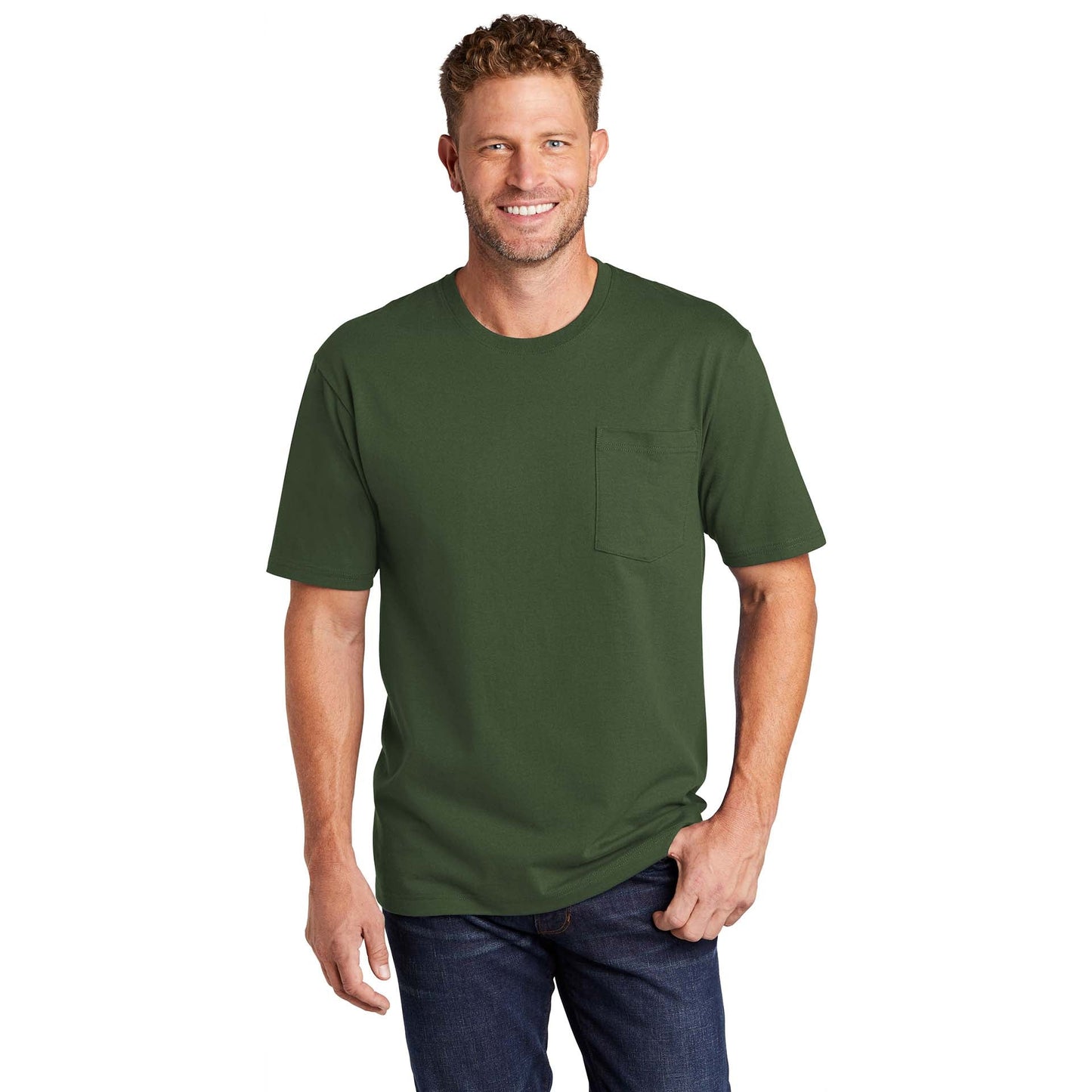 Black T-Shirts - Cornerstone - Tough Cotton Tee - Durable Fabric