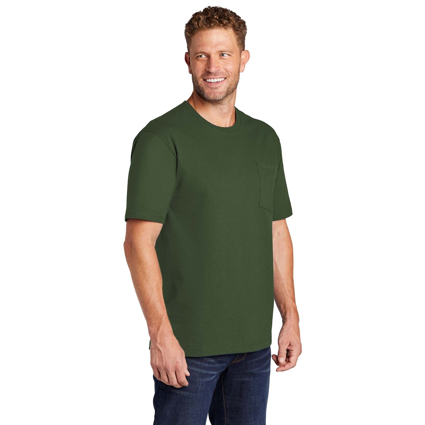 Black T-Shirts - Cornerstone - Tough Cotton Tee - Durable Fabric