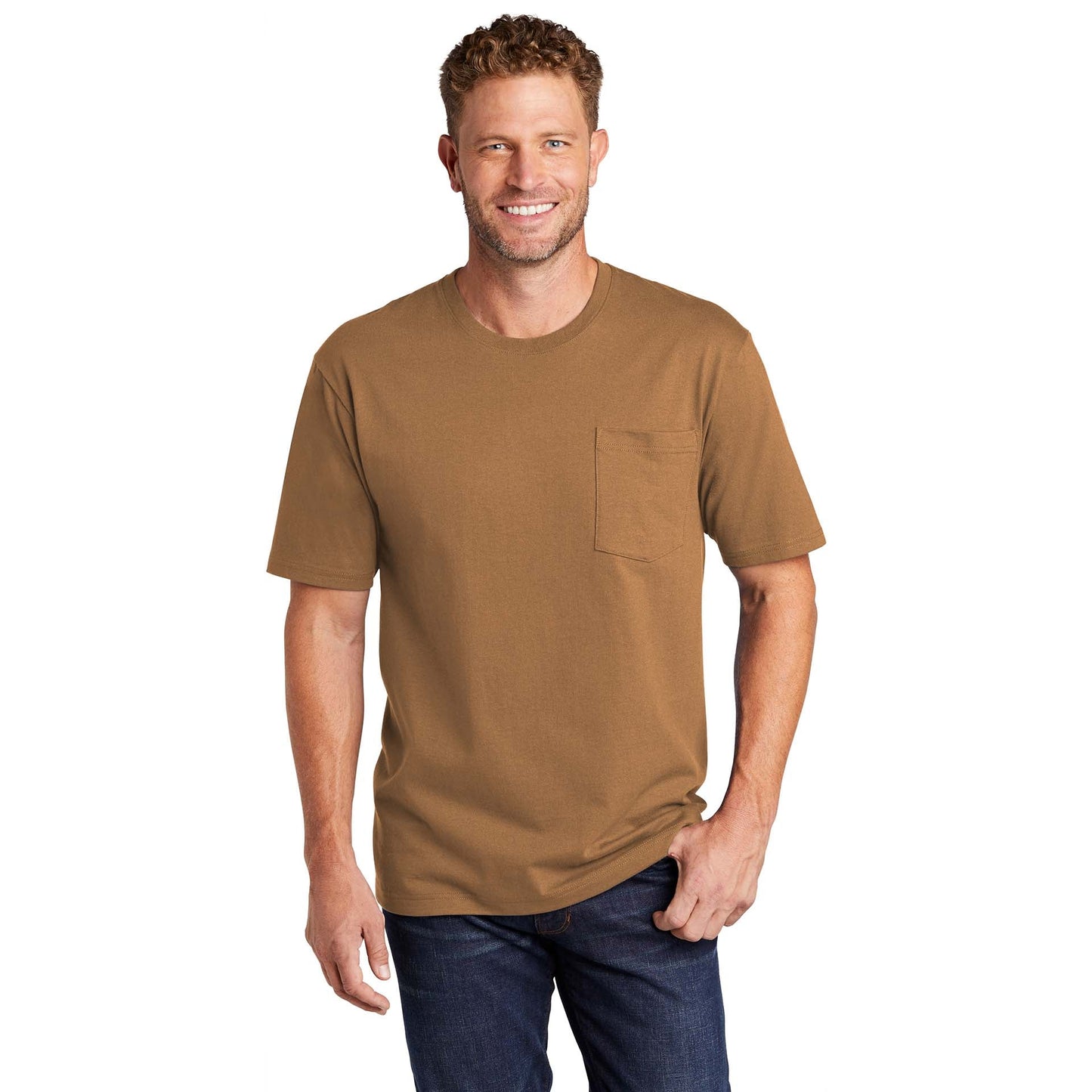 Black T-Shirts - Cornerstone - Tough Cotton Tee - Durable Fabric