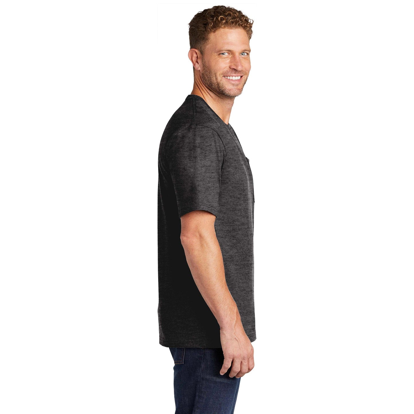 Black T-Shirts - Cornerstone - Tough Cotton Tee - Durable Fabric