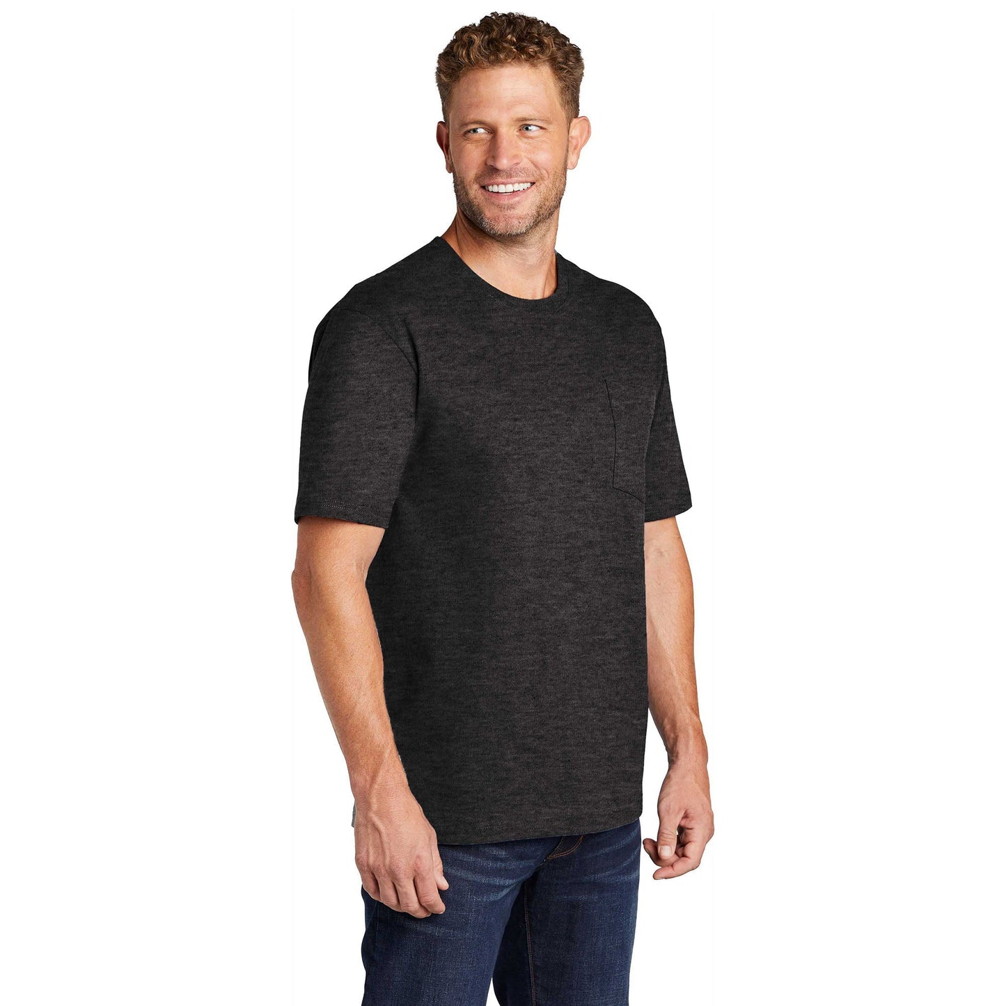 Black T-Shirts - Cornerstone - Tough Cotton Tee - Durable Fabric