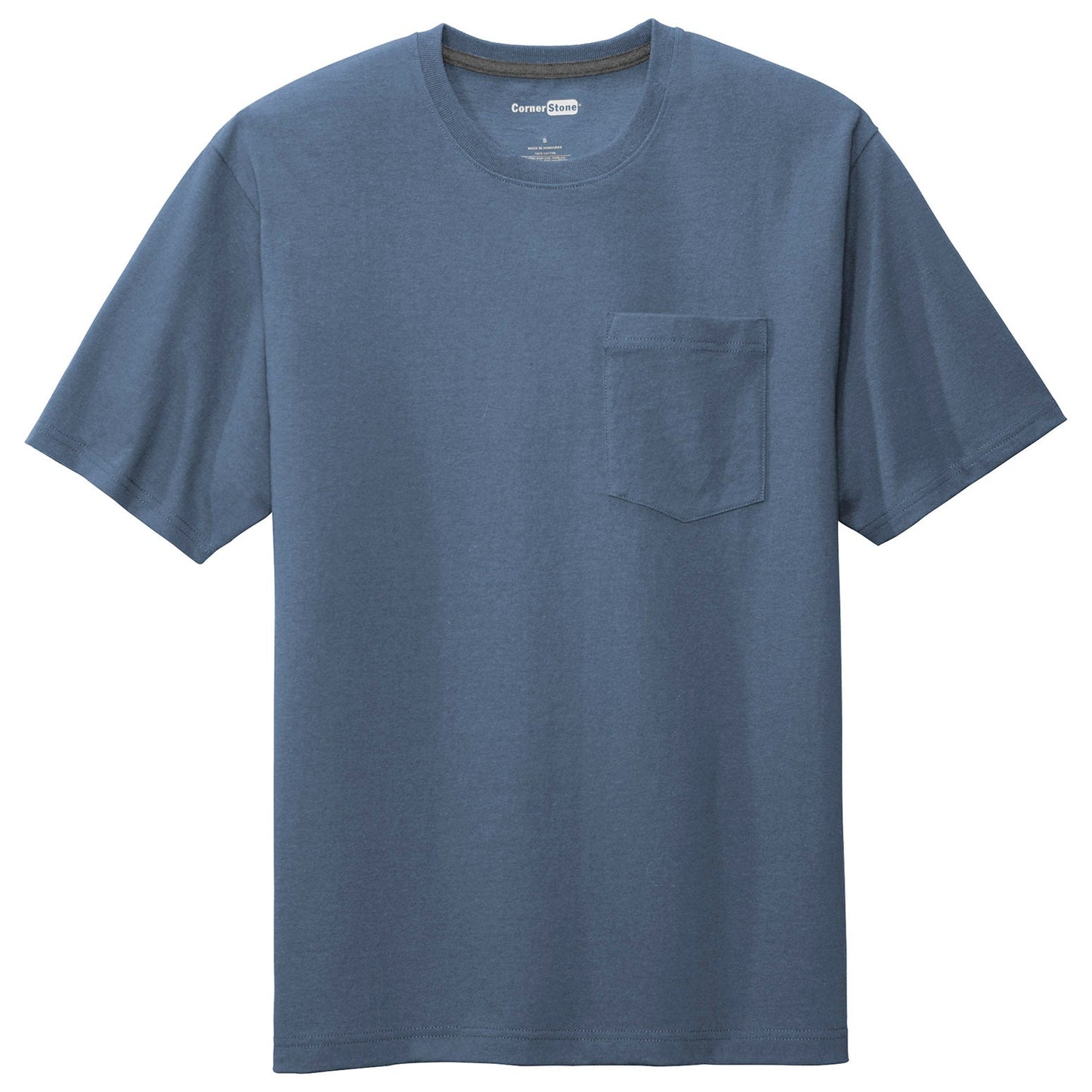 Black T-Shirts - Cornerstone - Tough Cotton Tee - Durable Fabric