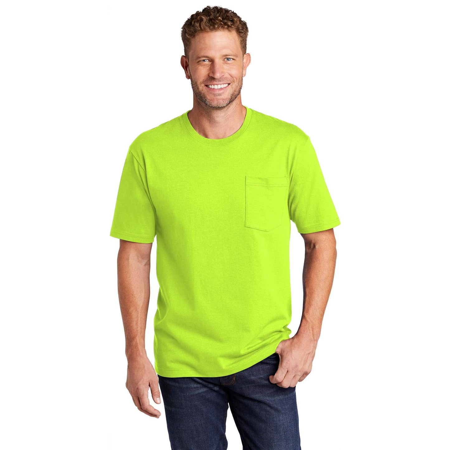 Black T-Shirts - Cornerstone - Tough Cotton Tee - Durable Fabric