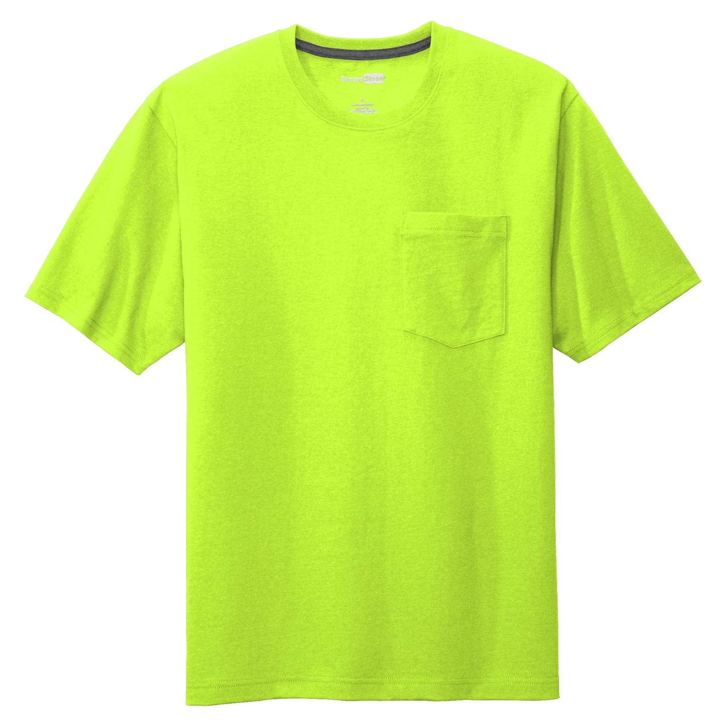 Black T-Shirts - Cornerstone - Tough Cotton Tee - Durable Fabric