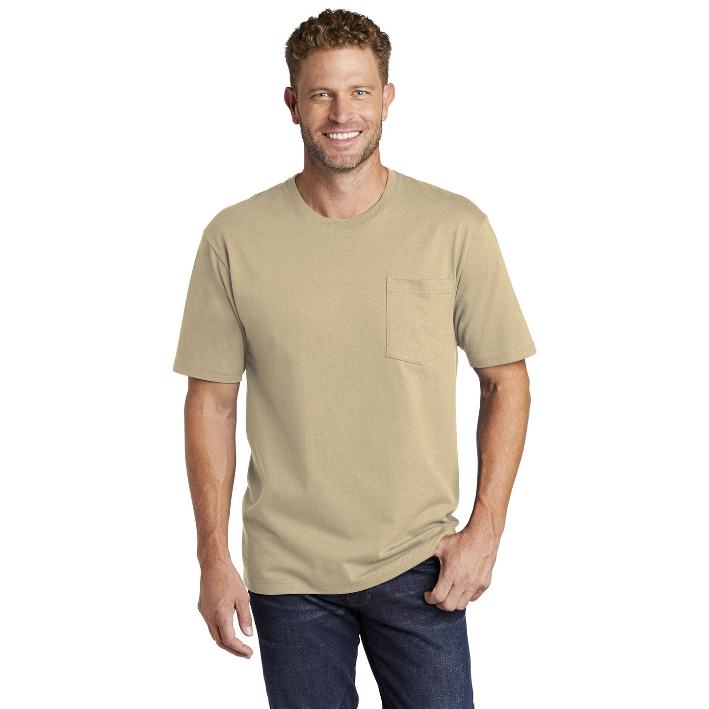 Black T-Shirts - Cornerstone - Tough Cotton Tee - Durable Fabric
