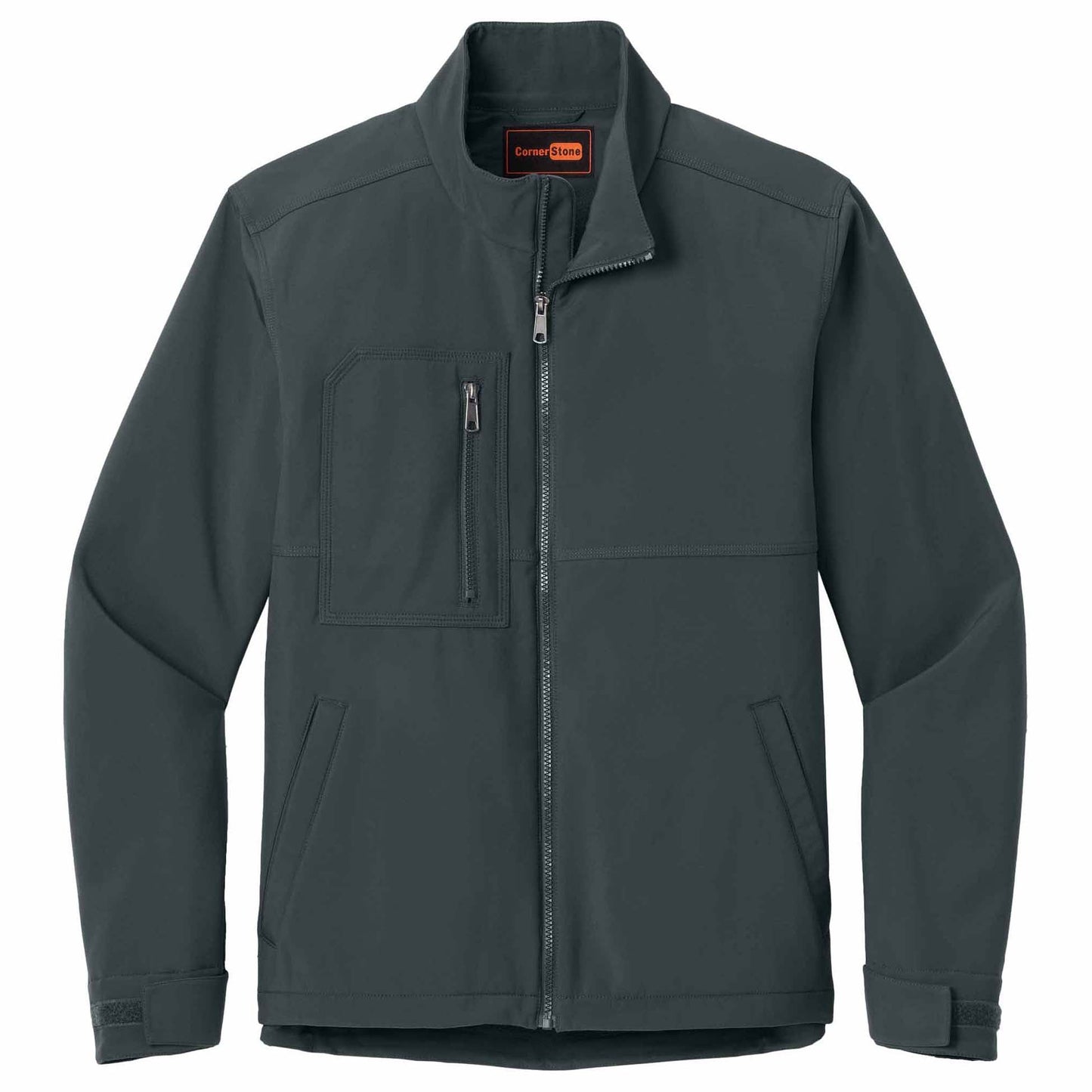 Black Soft Shell Jacket - Cornerstone - Water-Resistant