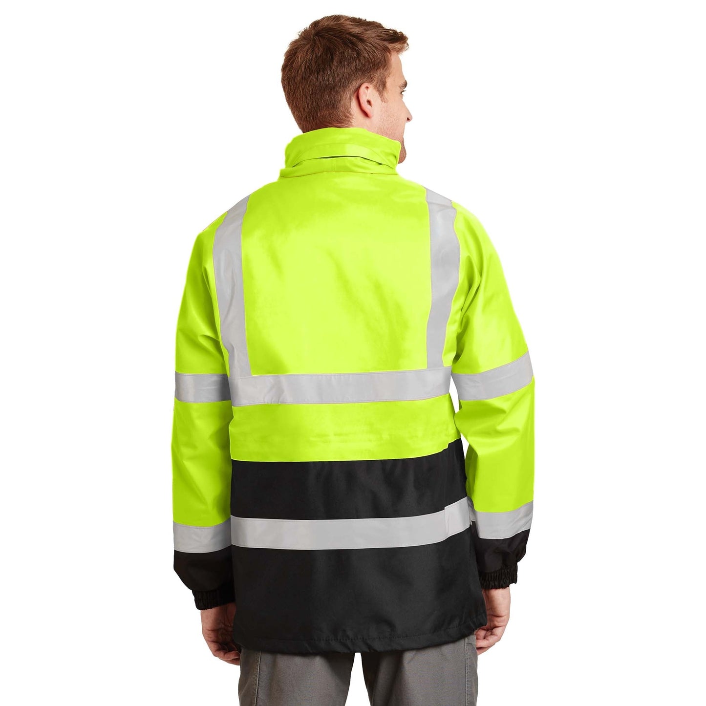 Yellow/Lime Safety Jacket - Cornerstone - Waterproof Design