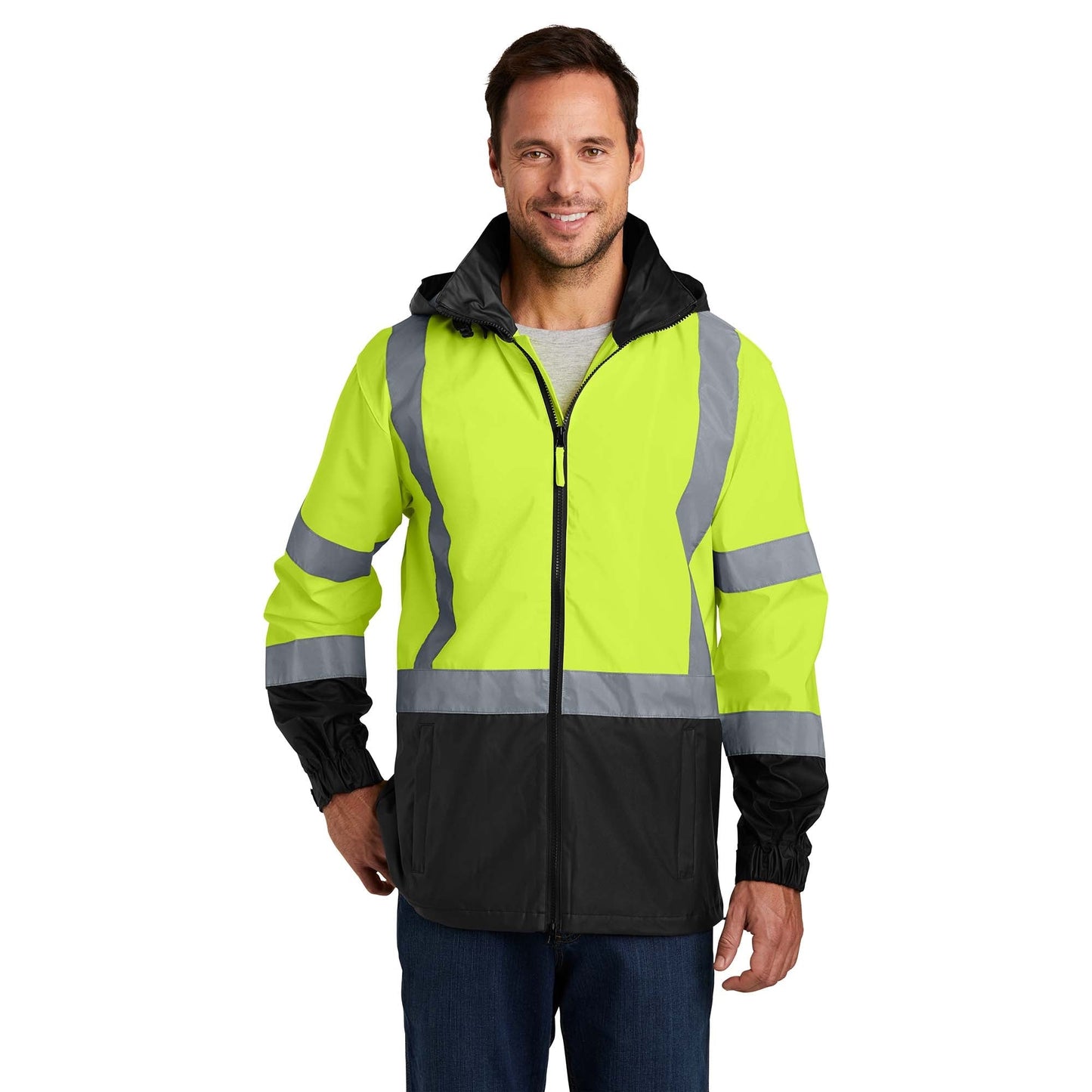 Yellow/Lime Safety Jacket - Cornerstone - Reflective Design