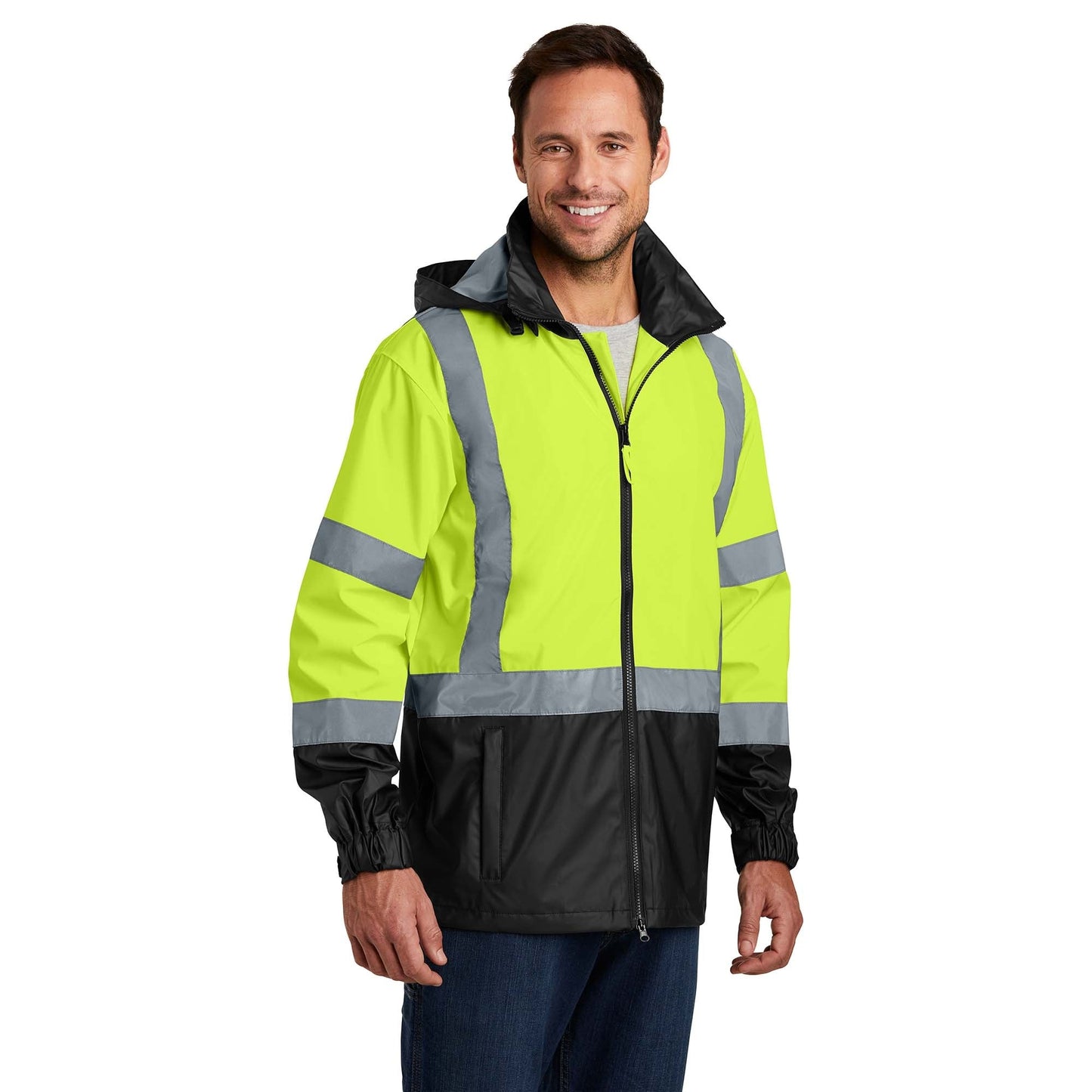 Yellow/Lime Safety Jacket - Cornerstone - Reflective Design