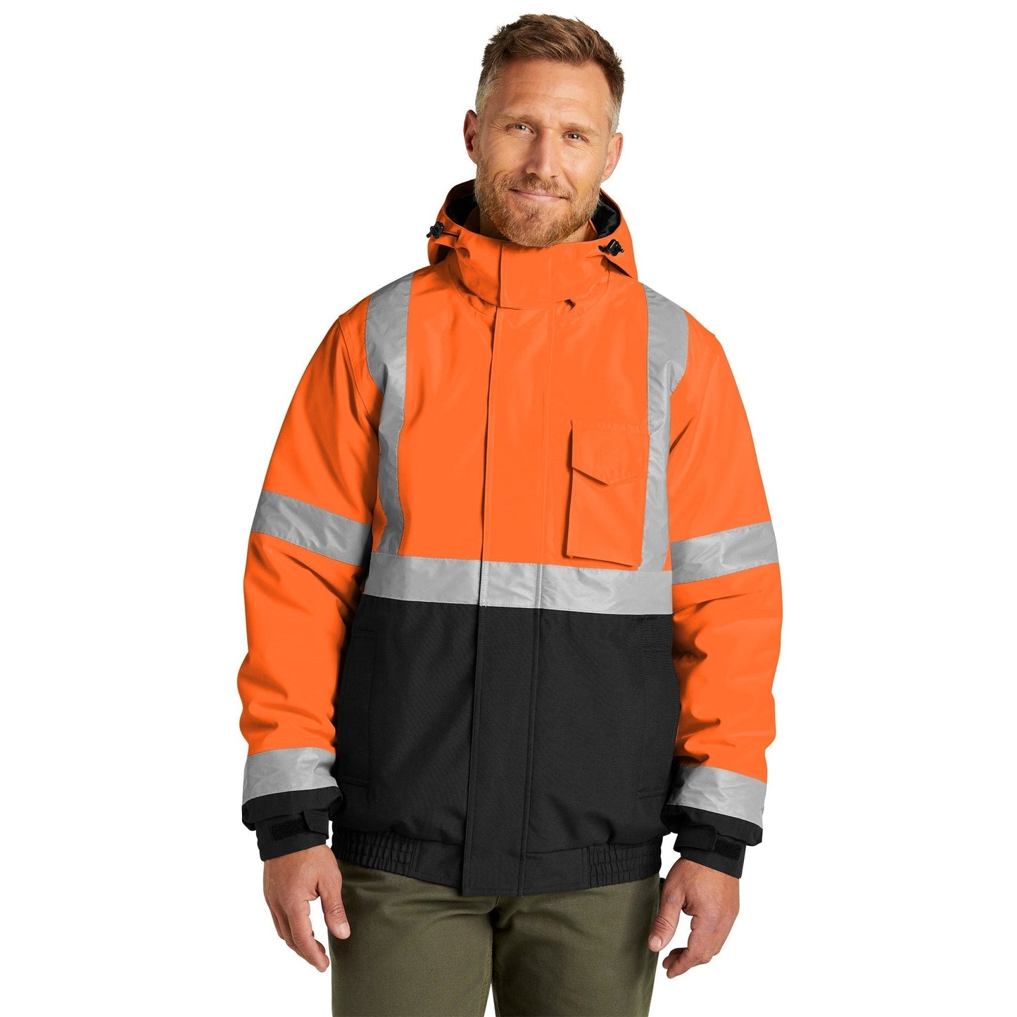 Orange Safety Jacket - Cornerstone - Insulated Waterproof