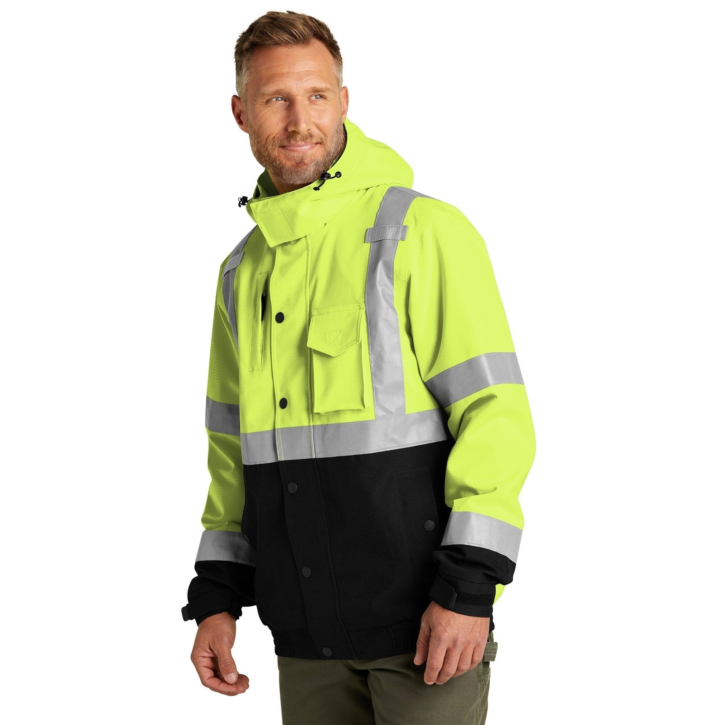 Yellow/Lime Safety Jacket - Cornerstone - Durable Design