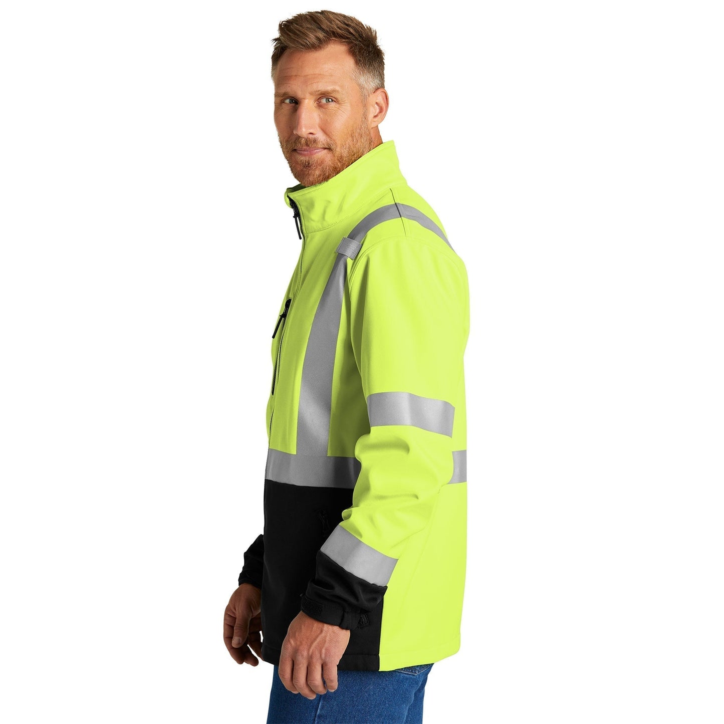 Yellow/Lime Safety Jacket - Cornerstone - Soft Shell