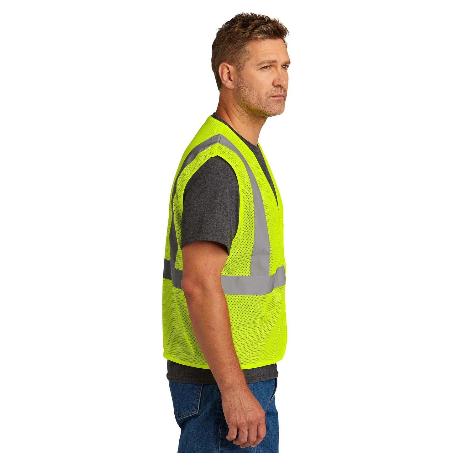Orange Safety Vests - Cornerstone - Durable Mesh Vest - High Visibility