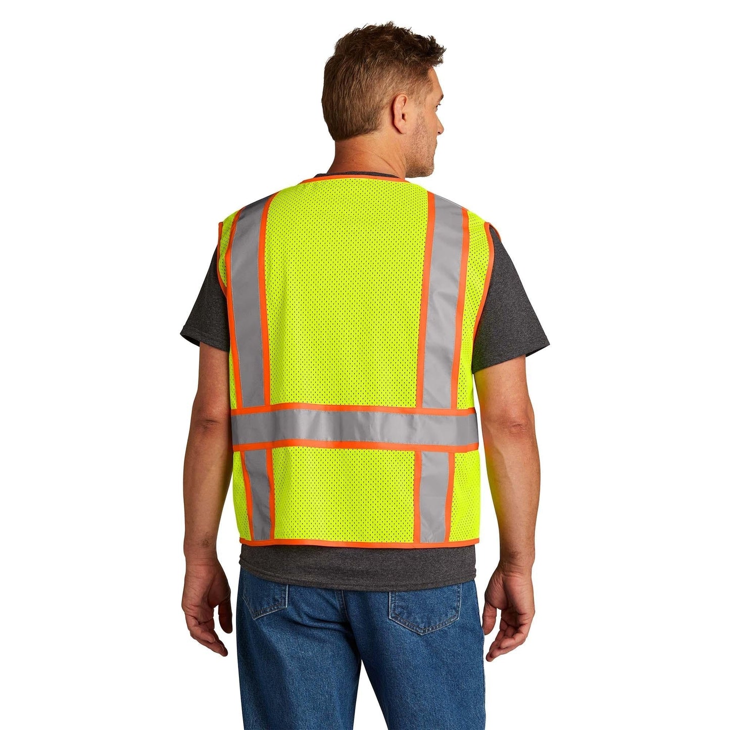 Yellow/Lime Safety Vests - Cornerstone - High-Visibility Mesh