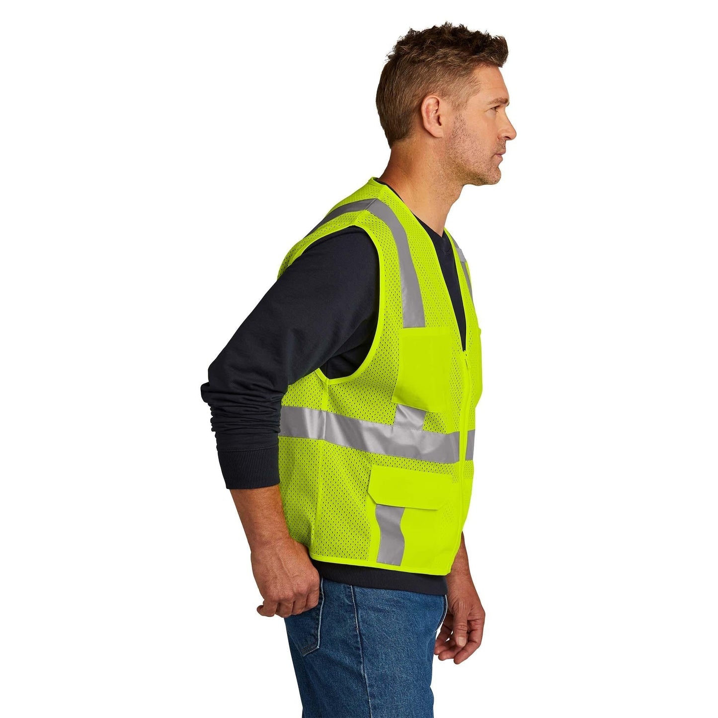 Orange Safety Vests - Cornerstone - Reflective Mesh