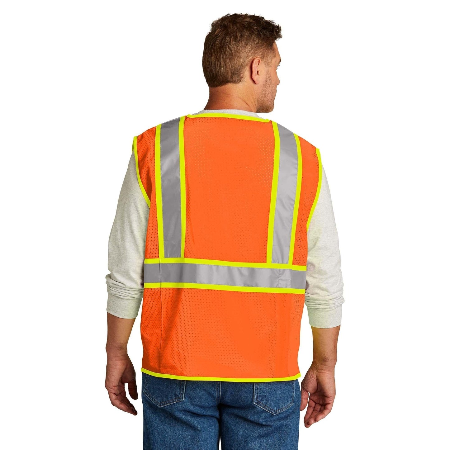 Orange Safety Vests - Cornerstone - Reflective Visibility