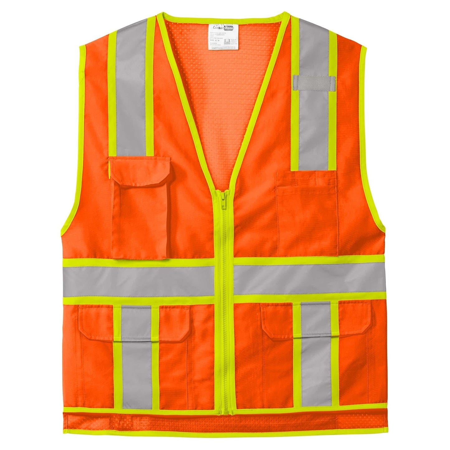 Orange Safety Vests - Cornerstone - Reflective Visibility
