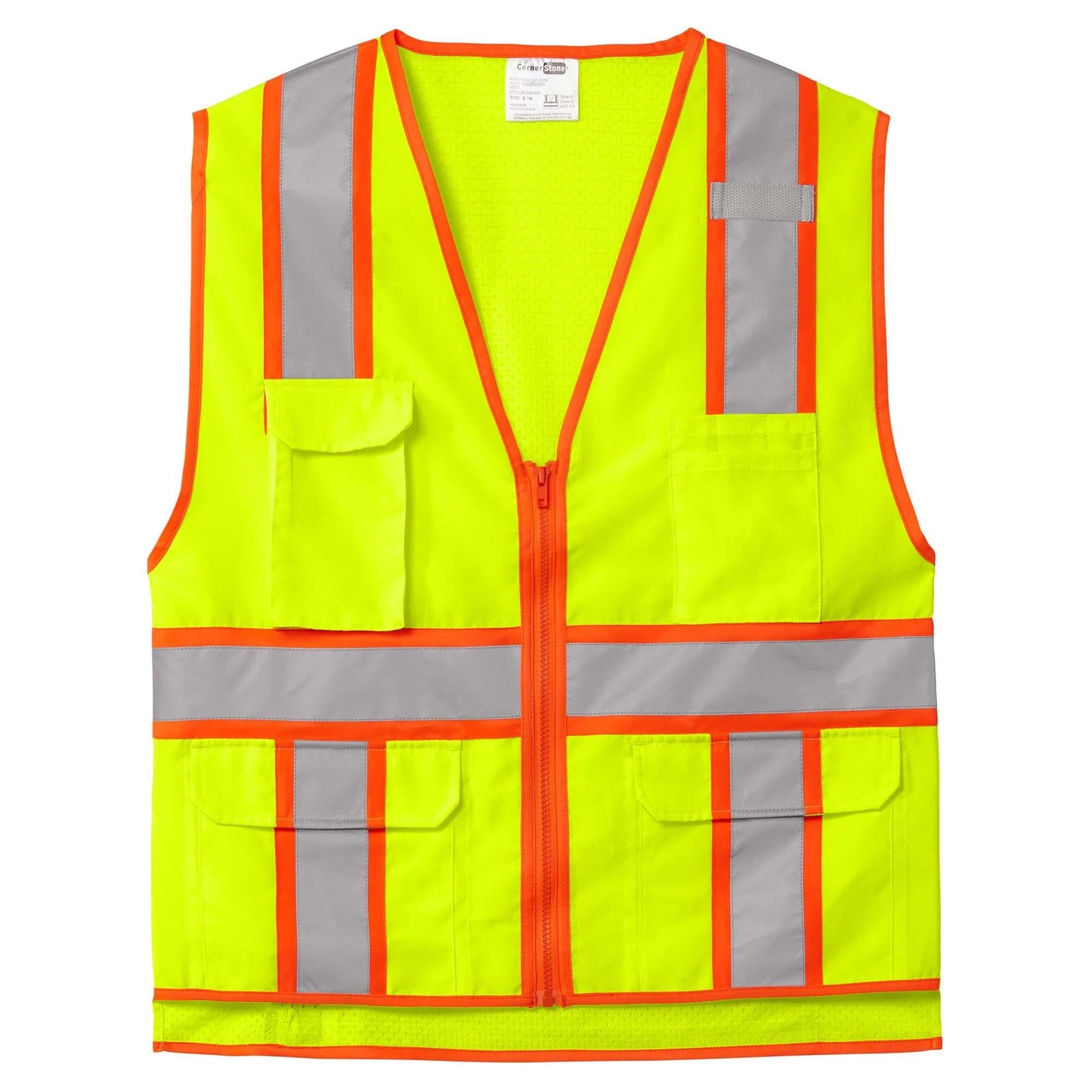 Orange Safety Vests - Cornerstone - Reflective Visibility