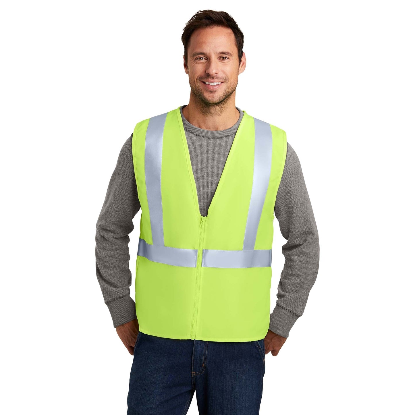 Yellow/Lime Safety Vests - Cornerstone - High Visibility