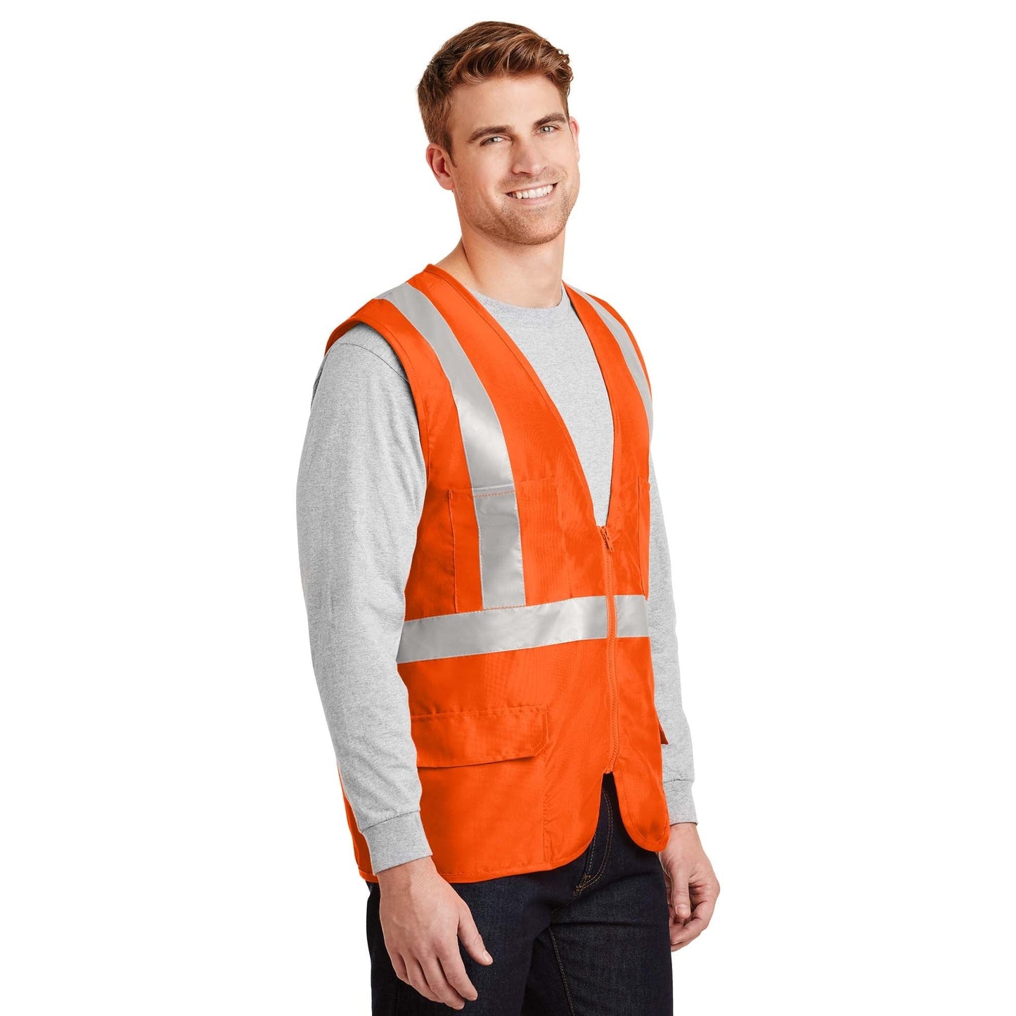 Safety Orange Vest - Cornerstone - Reflective Design