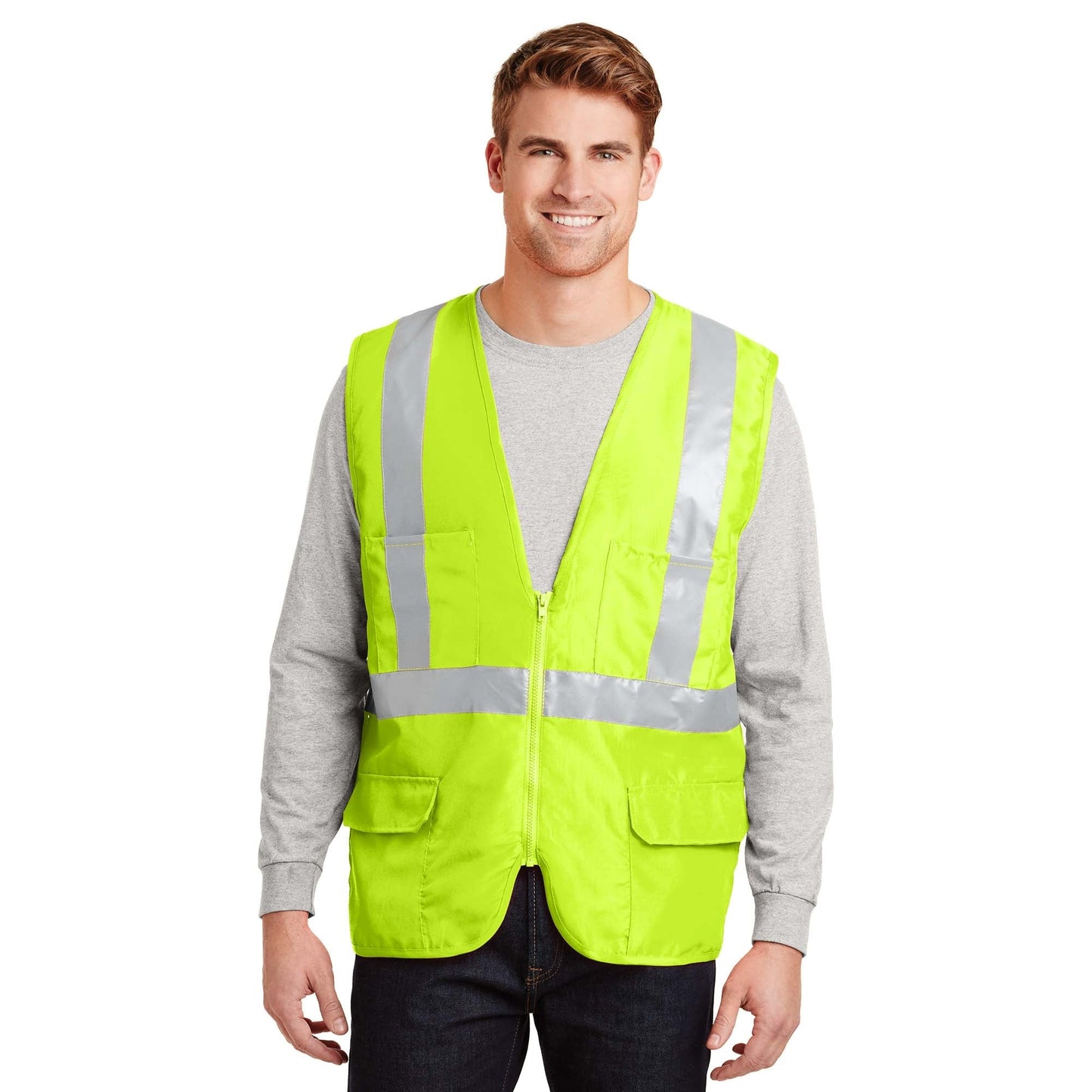Safety Orange Vest - Cornerstone - Reflective Design