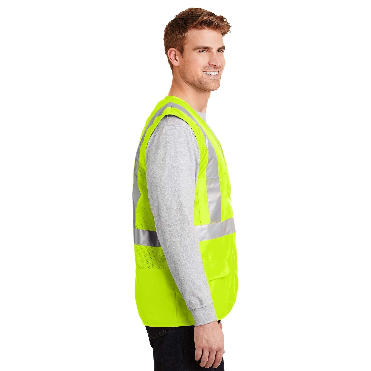 Safety Orange Vest - Cornerstone - Reflective Design