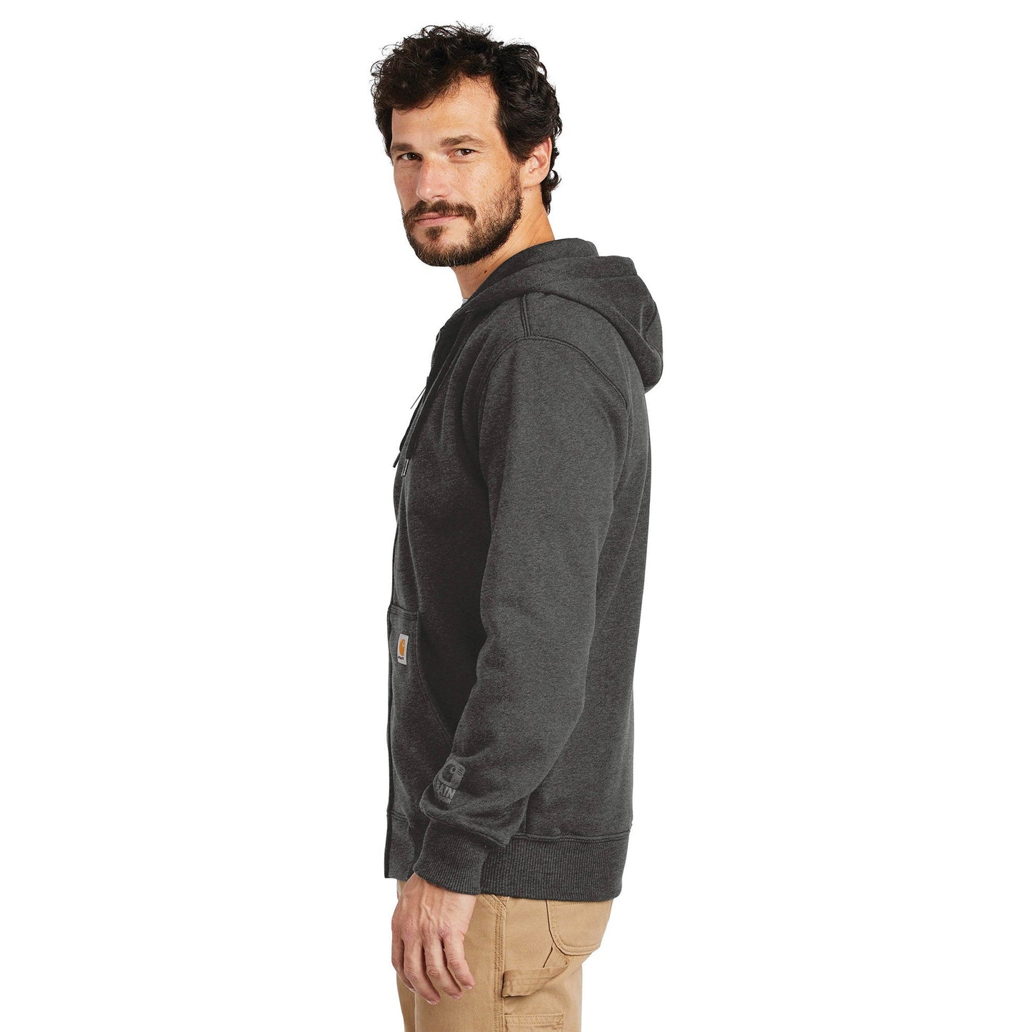 Black Sweatshirts - Carhartt - Heavyweight Hooded Zip-Front