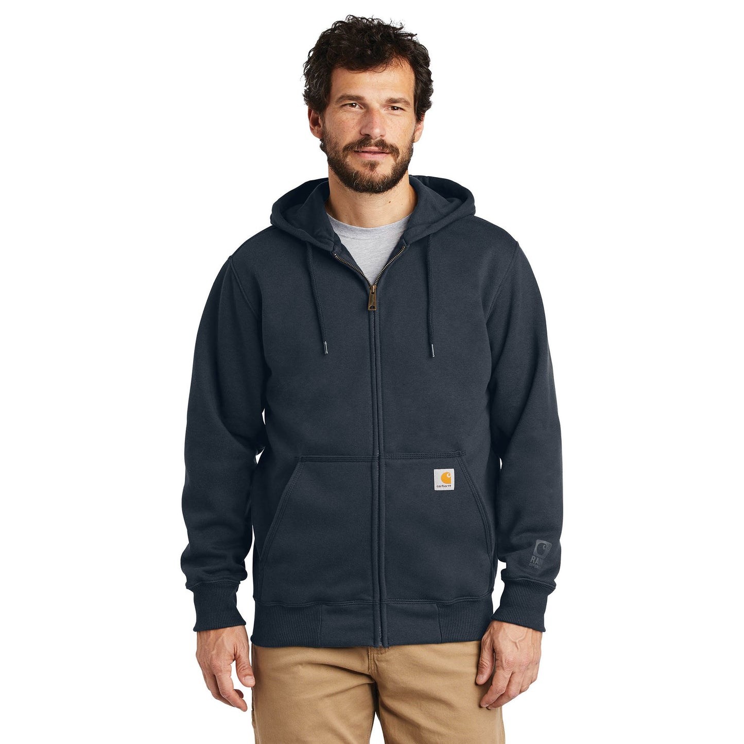 Black Sweatshirts - Carhartt - Heavyweight Hooded Zip-Front