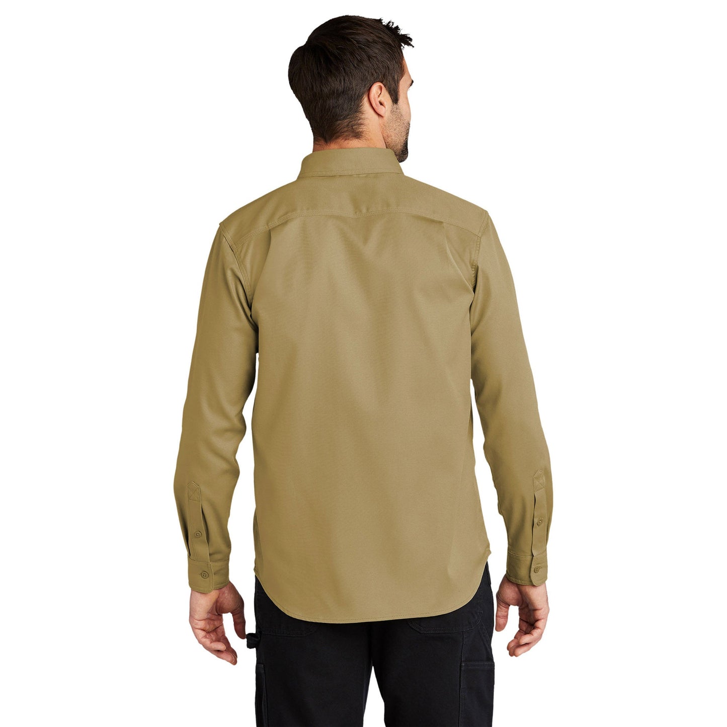 Dark Khaki Button Up Shirt - Carhartt - Rugged Flex