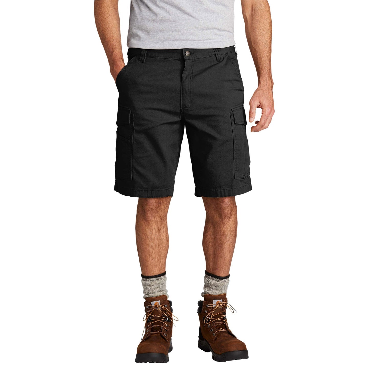 Dark Khaki Shorts - Carhartt - Durable Flex Design