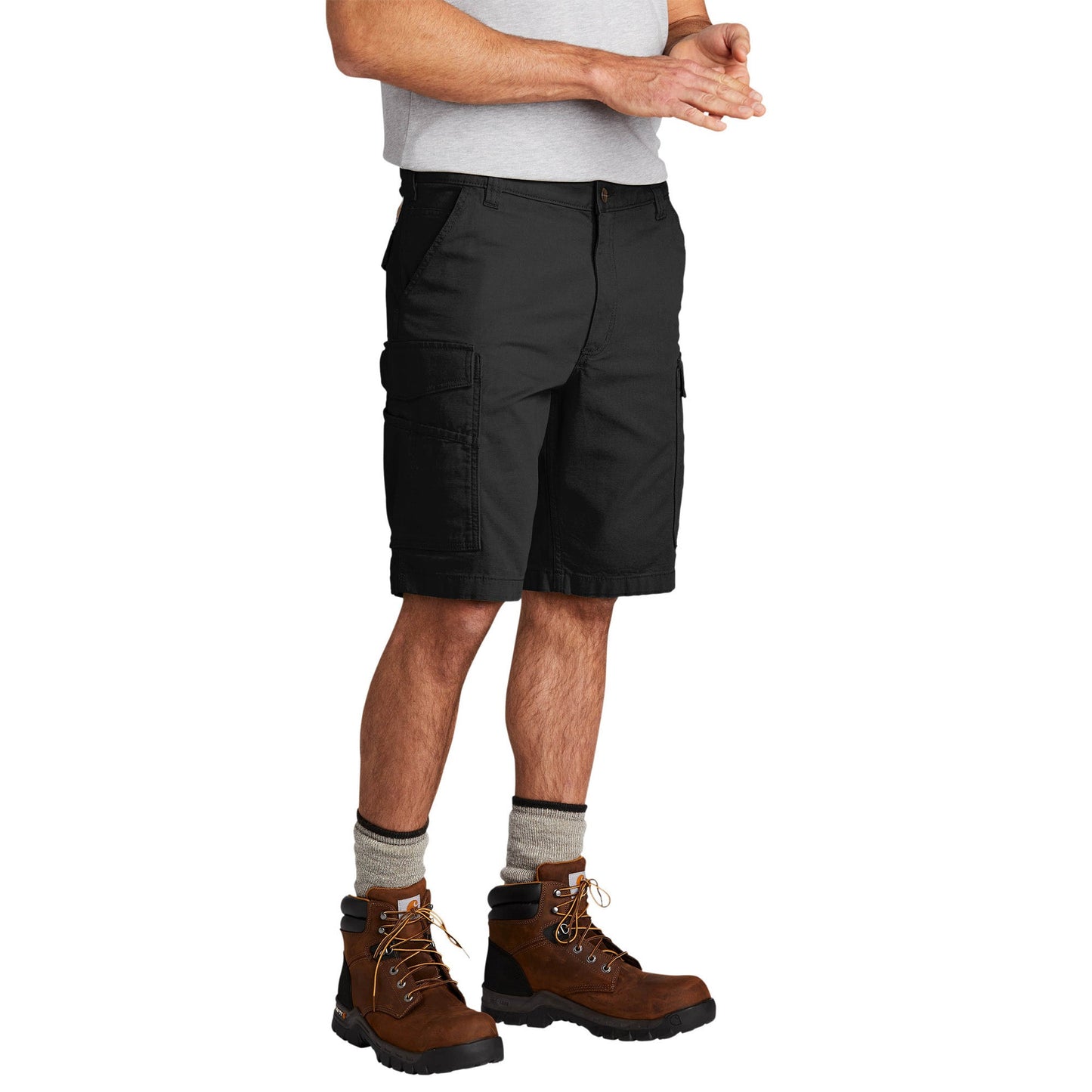 Dark Khaki Shorts - Carhartt - Durable Flex Design