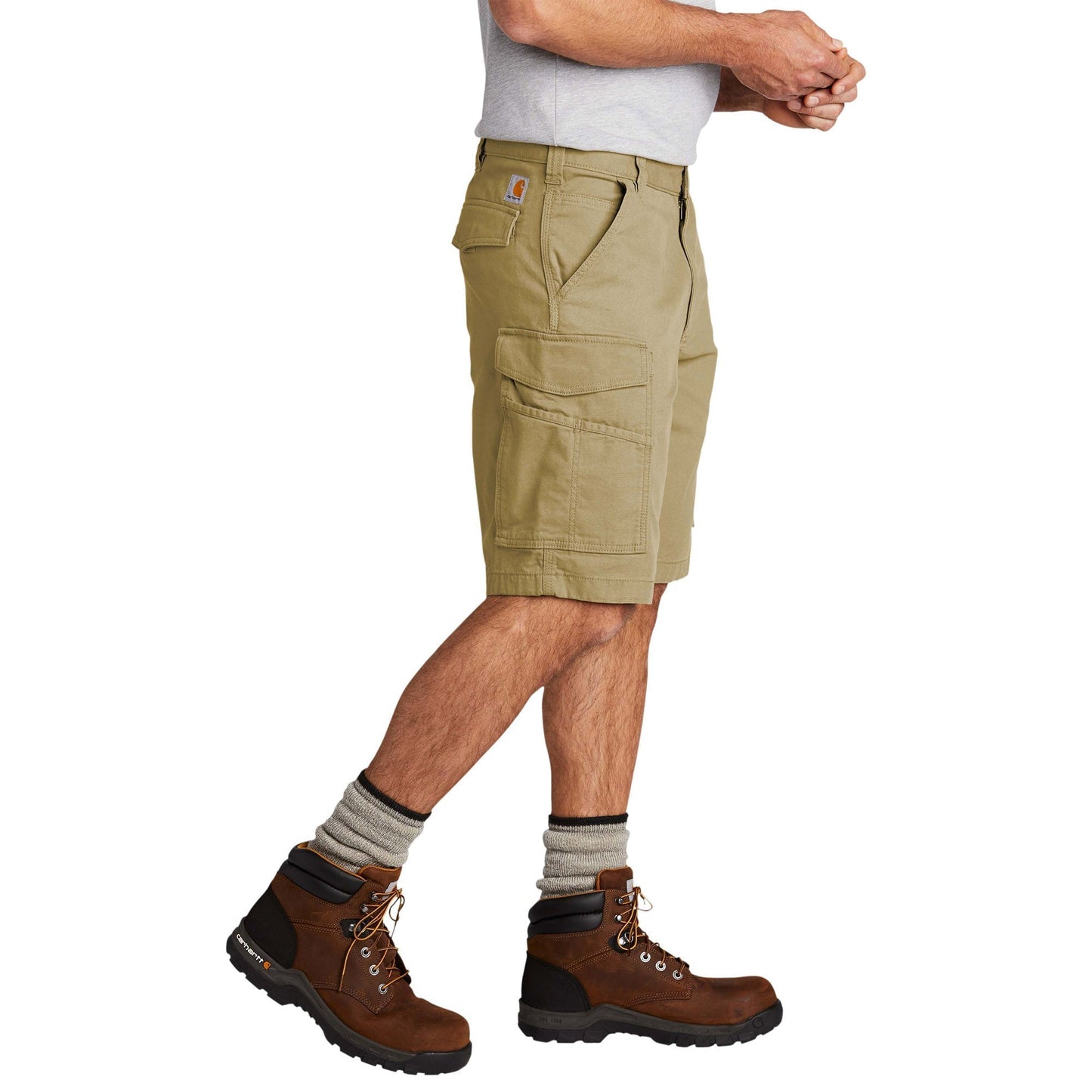 Dark Khaki Shorts - Carhartt - Durable Flex Design