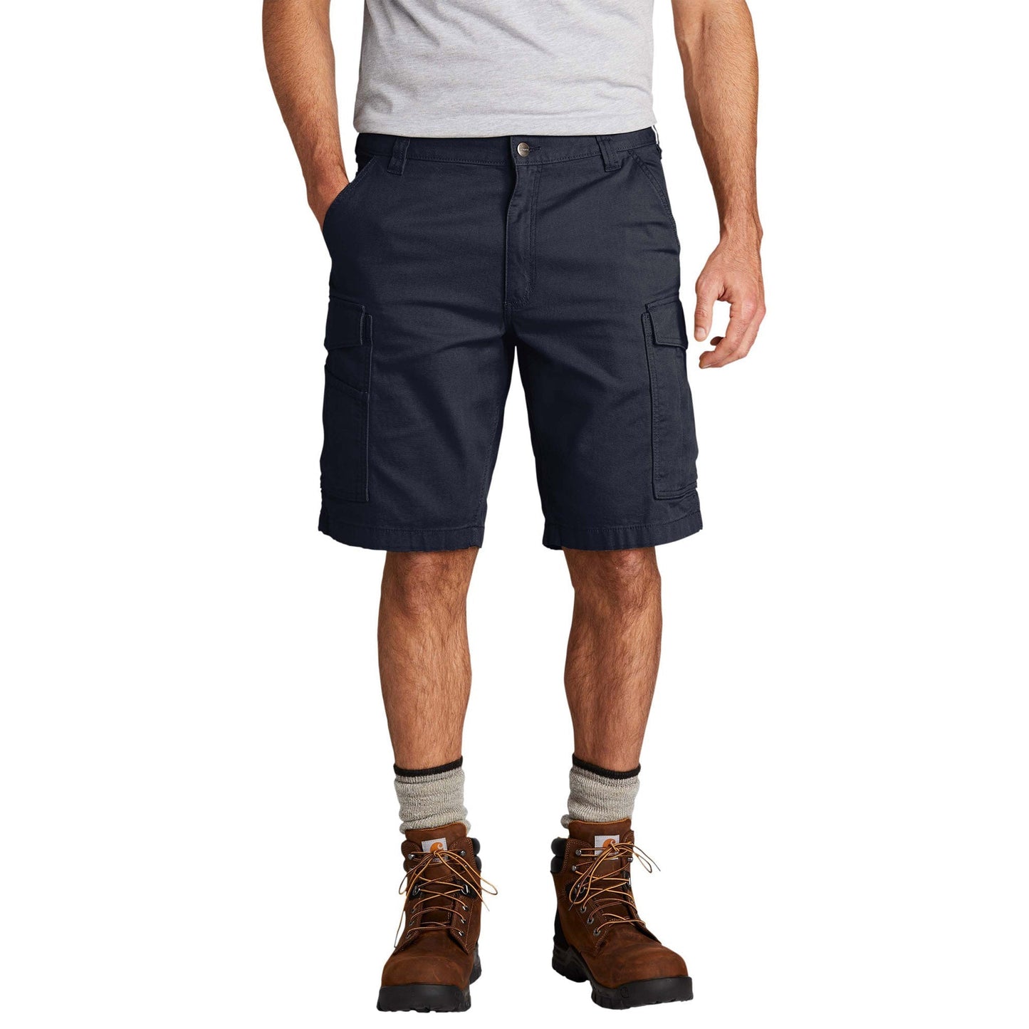 Dark Khaki Shorts - Carhartt - Durable Flex Design