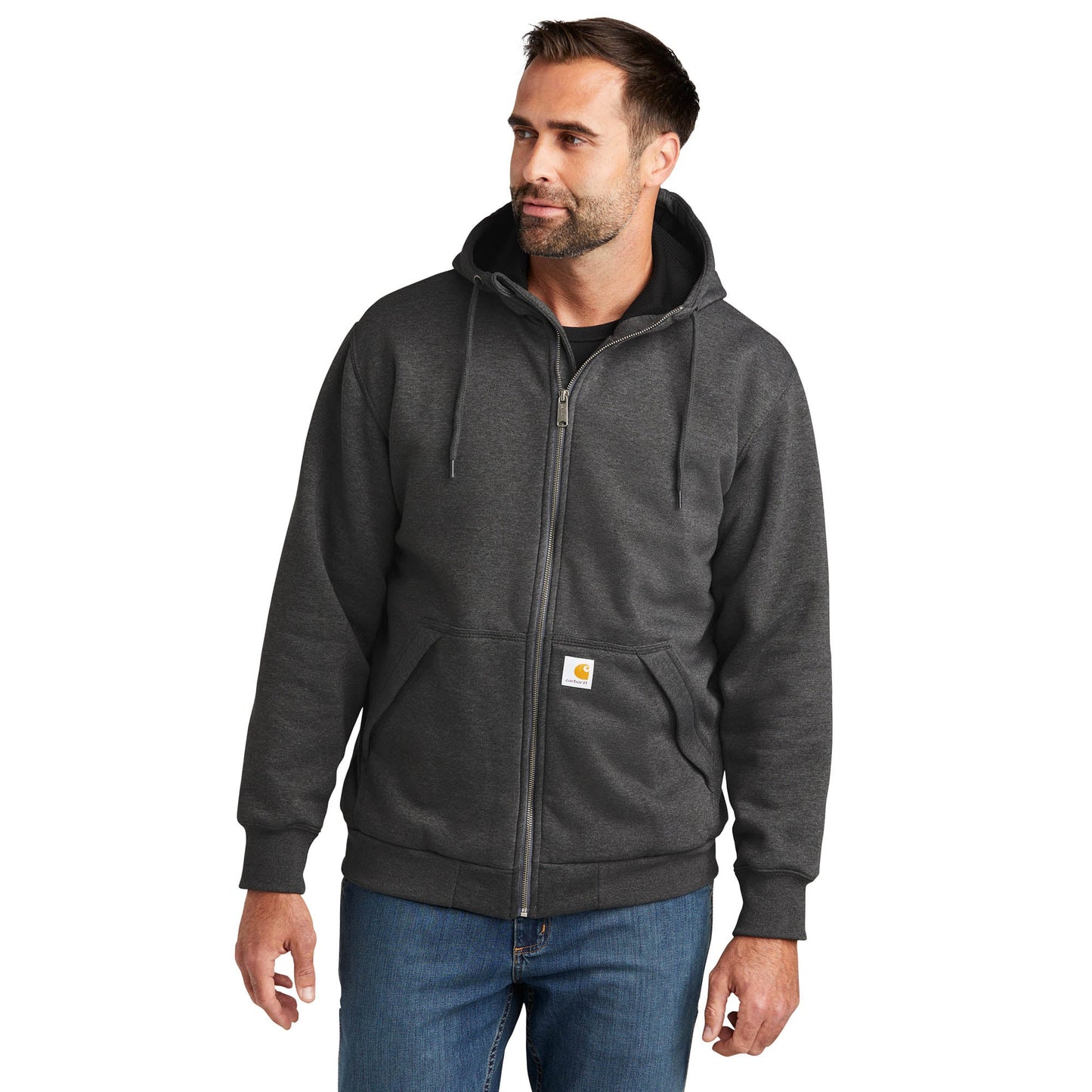 Black Sweatshirts - Carhartt - Thermal-Lined Hoodie