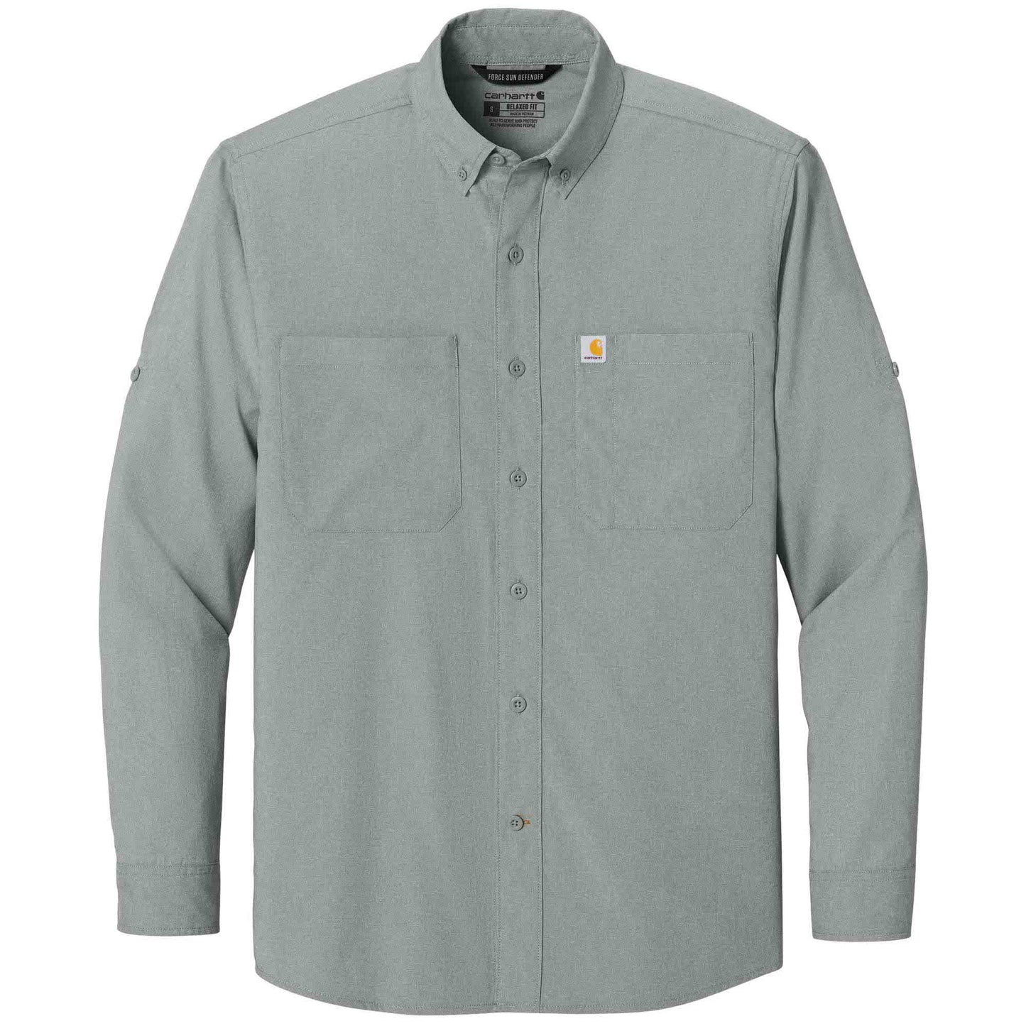 Dark Khaki Button Up Shirt - Carhartt - Sun Defender