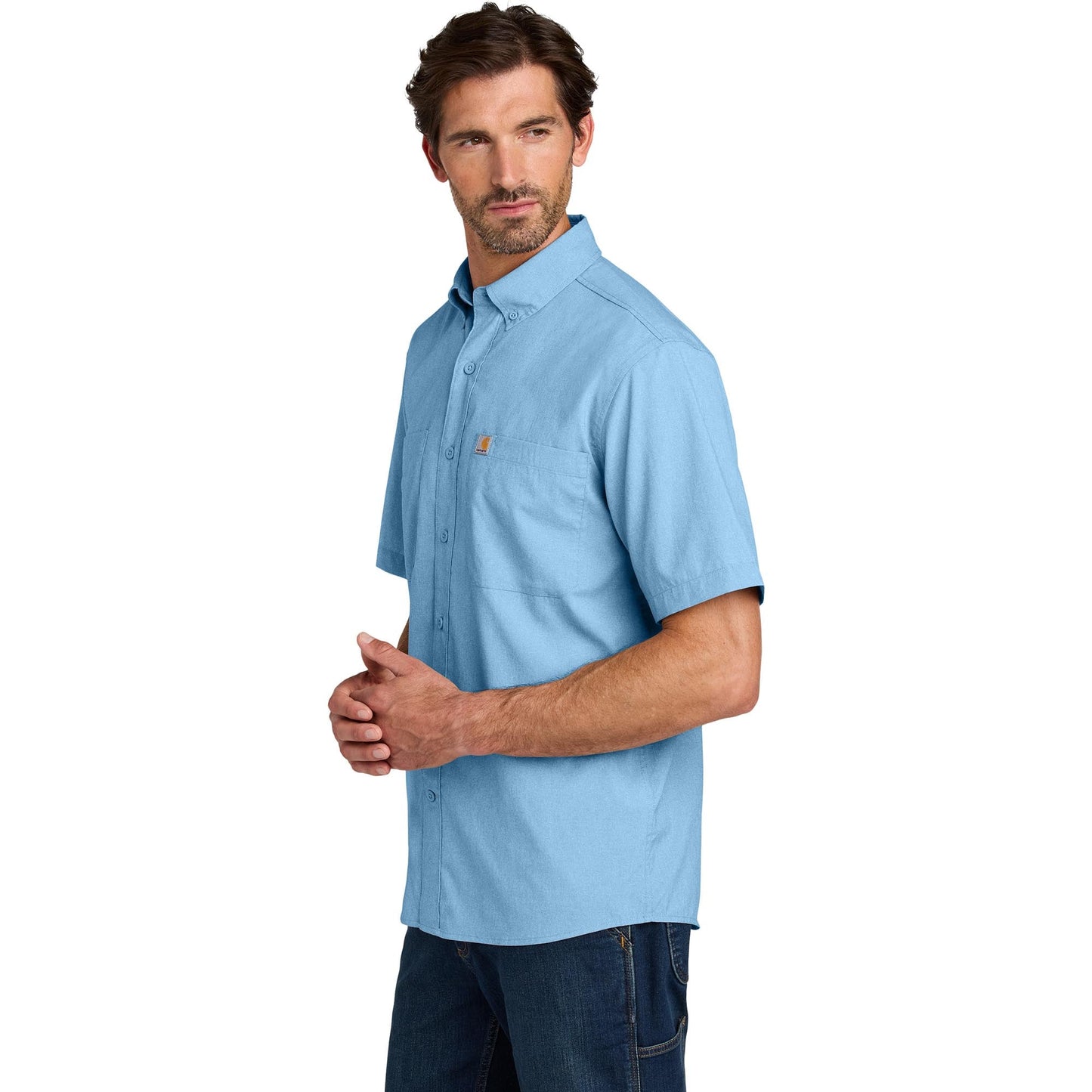 Black Button Up Shirt - Carhartt - Sun Defender Fabric