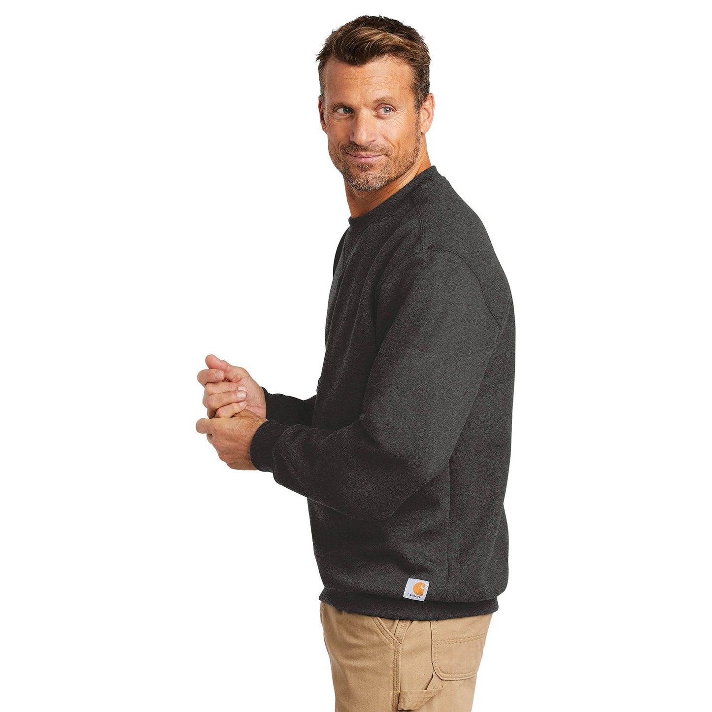 Carbon Heather Sweatshirt - Carhartt - Comfortable Fit