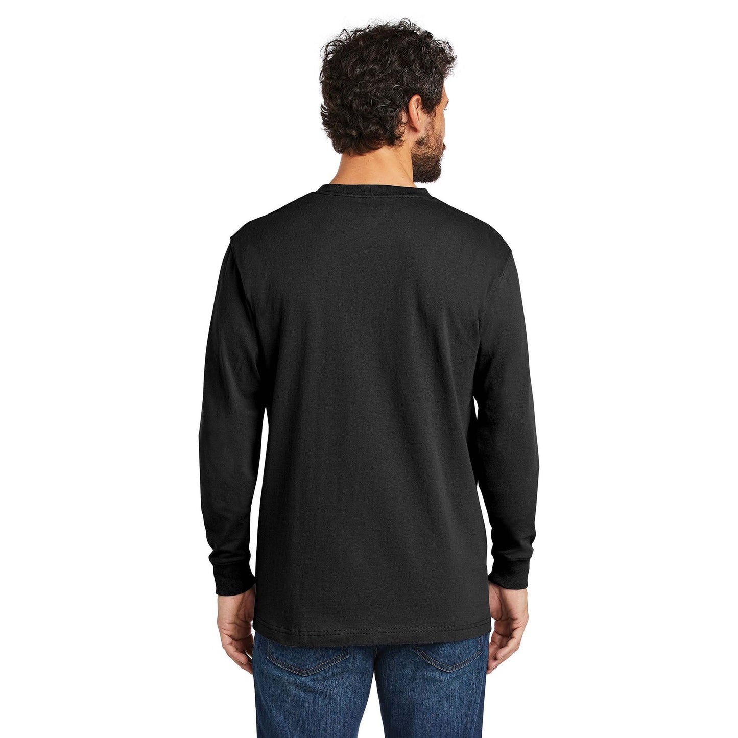 Black T-Shirts - Carhartt - Durable Cotton Long Sleeve