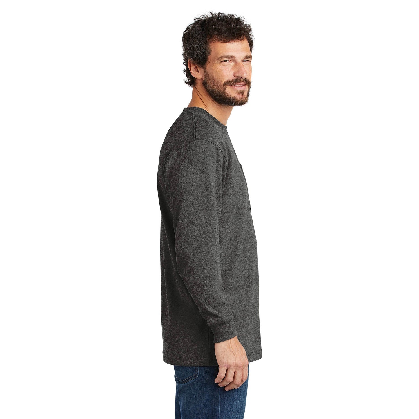 Black T-Shirts - Carhartt - Durable Cotton Long Sleeve