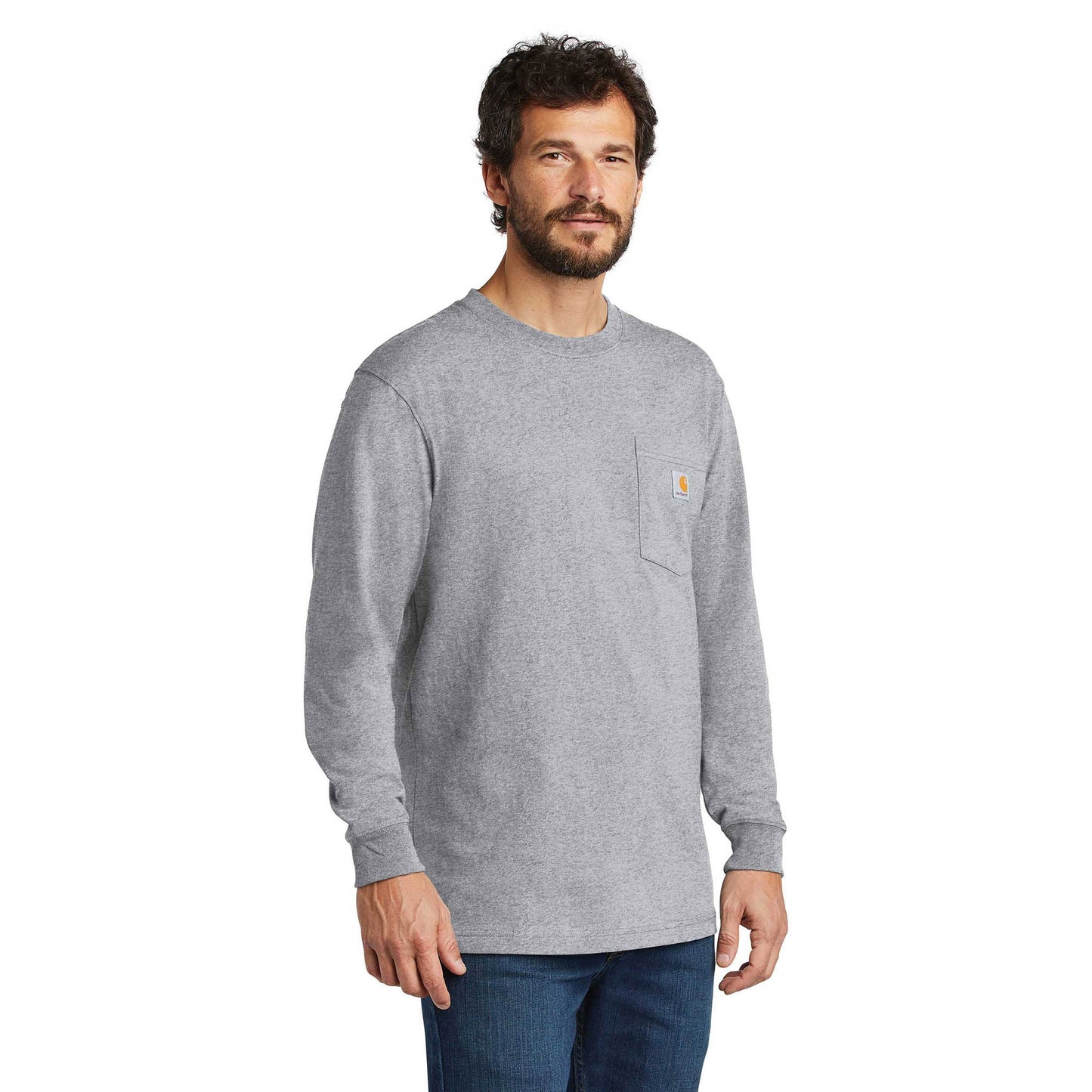 Black T-Shirts - Carhartt - Durable Cotton Long Sleeve
