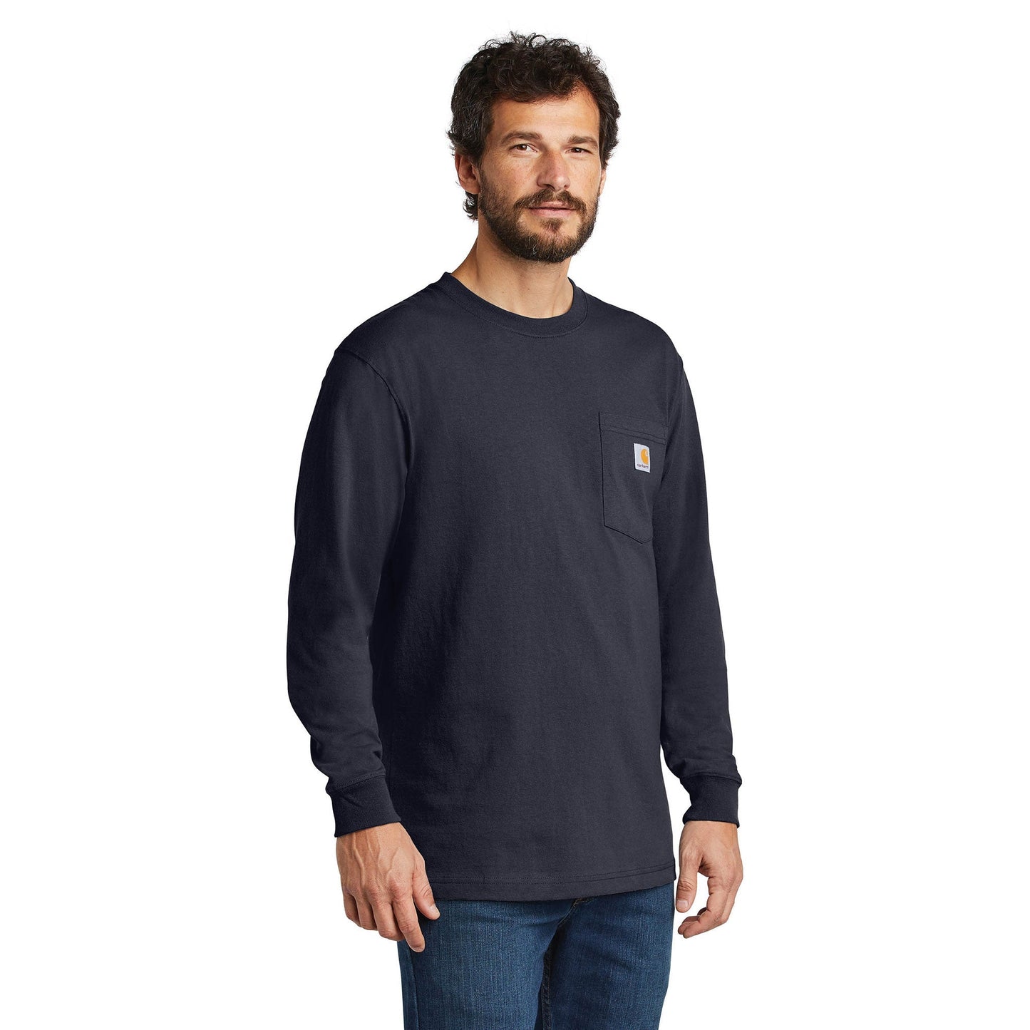 Black T-Shirts - Carhartt - Durable Cotton Long Sleeve