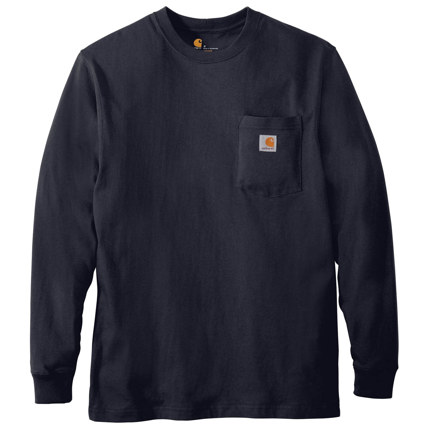 Black T-Shirts - Carhartt - Durable Cotton Long Sleeve