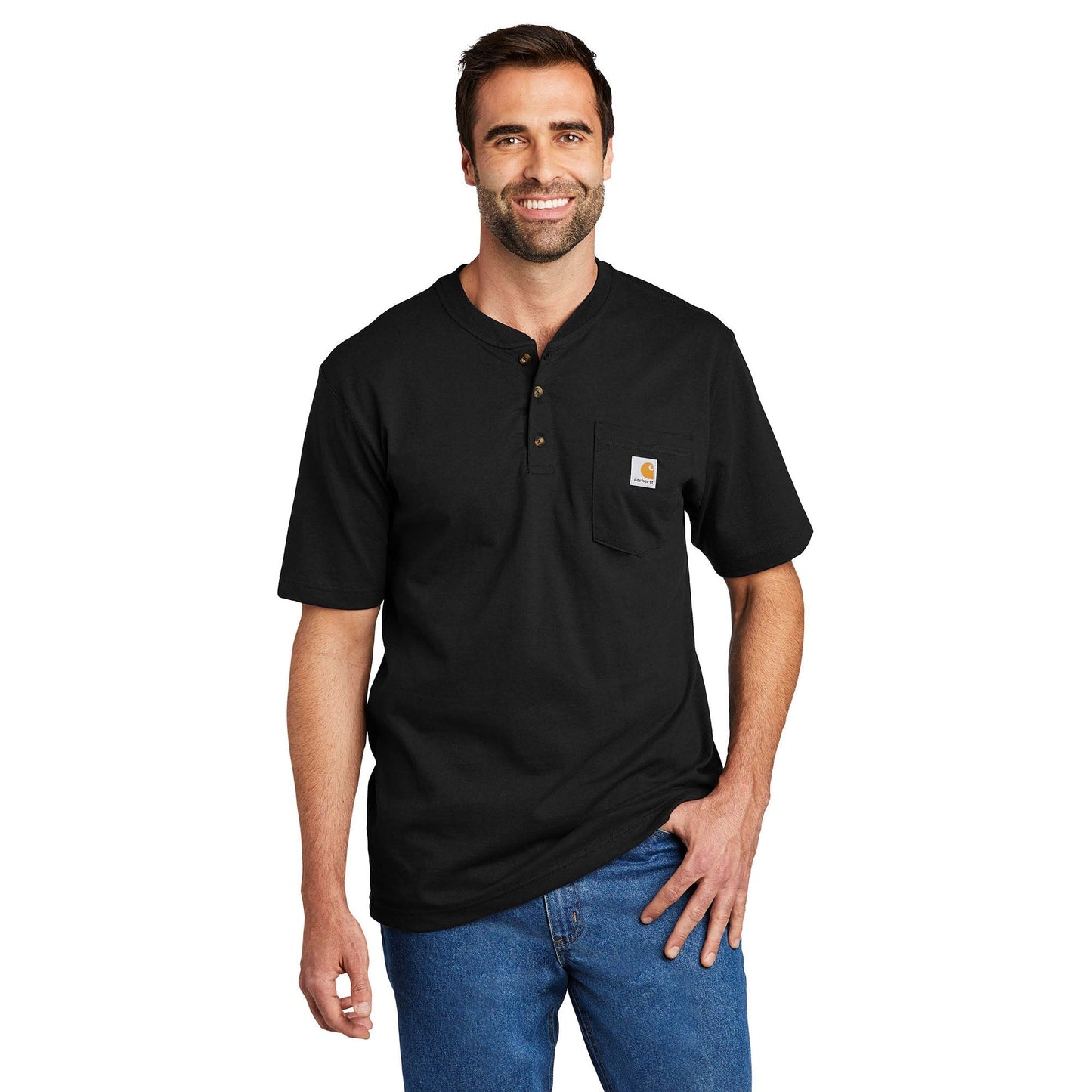 Carbon Heather Henley Shirt - Carhartt - Stylish Comfort